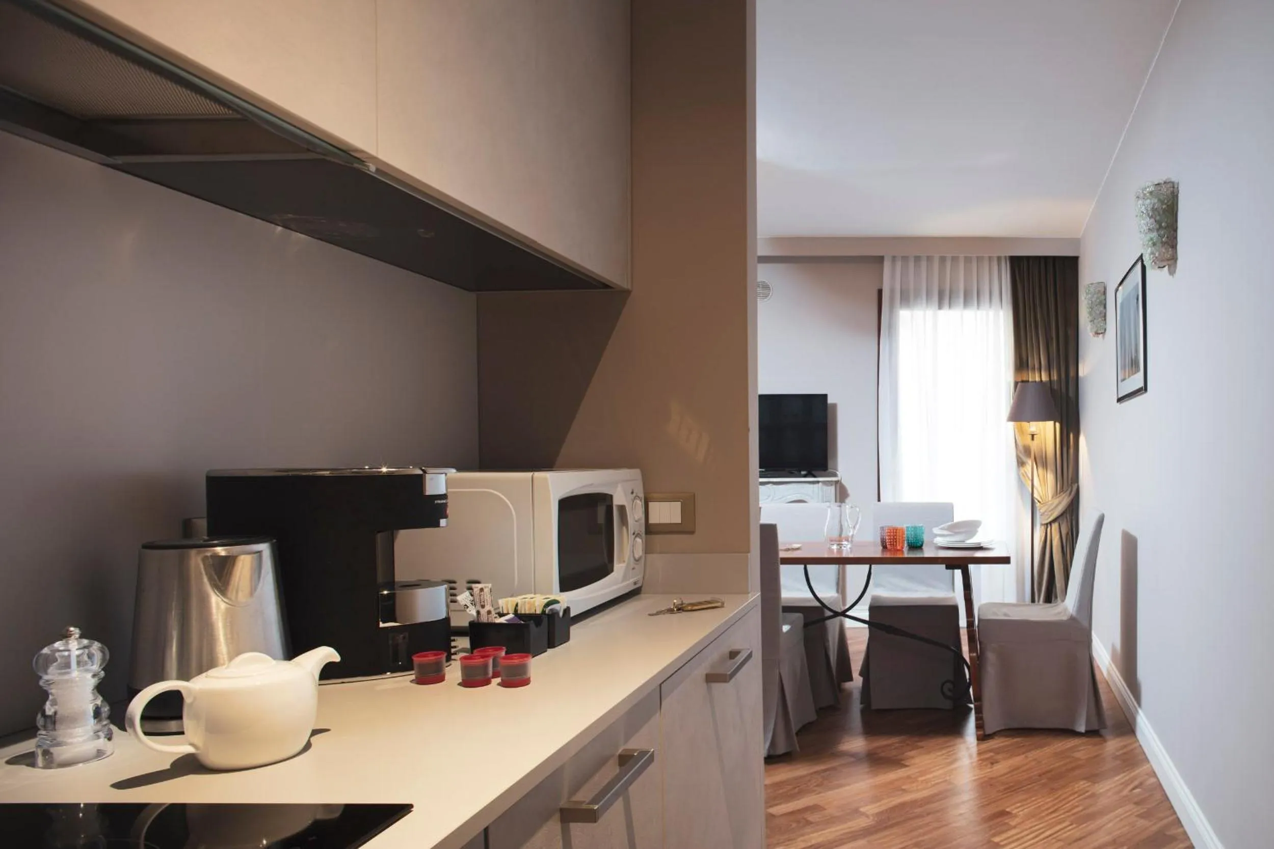 Communal kitchen in Residenza Ducato Corte Contarina