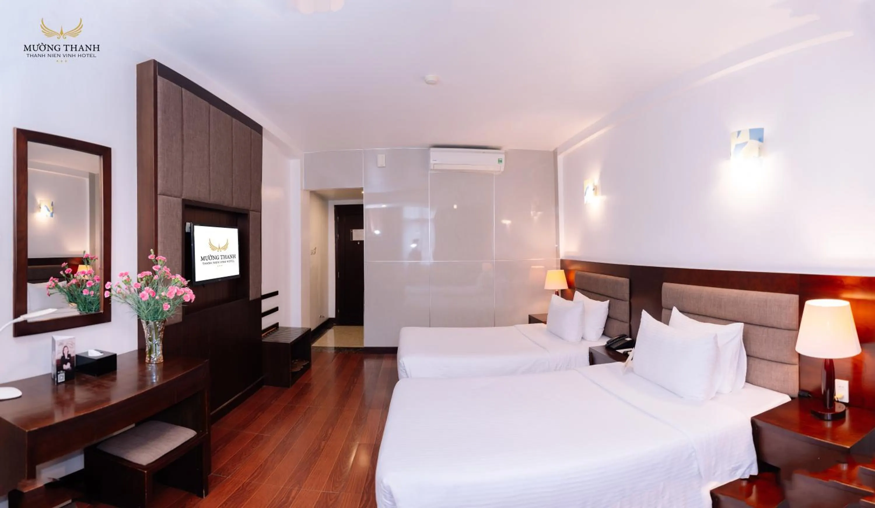 Bed in Muong Thanh Thanh Nien Vinh