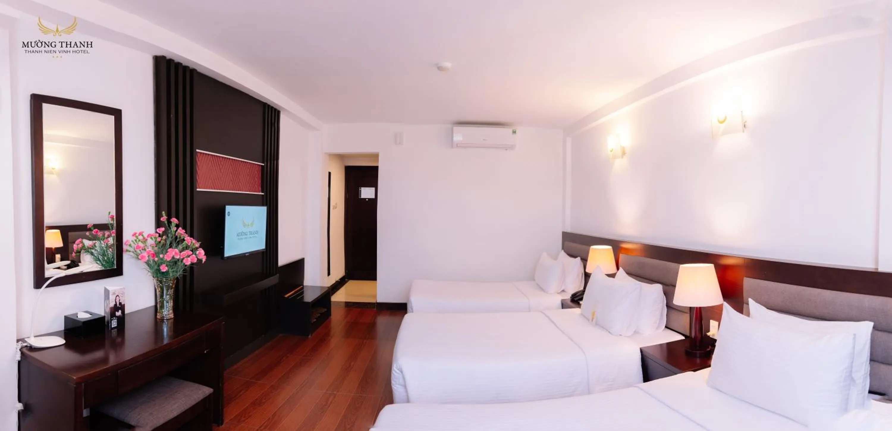 Photo of the whole room, Bed in Muong Thanh Thanh Nien Vinh