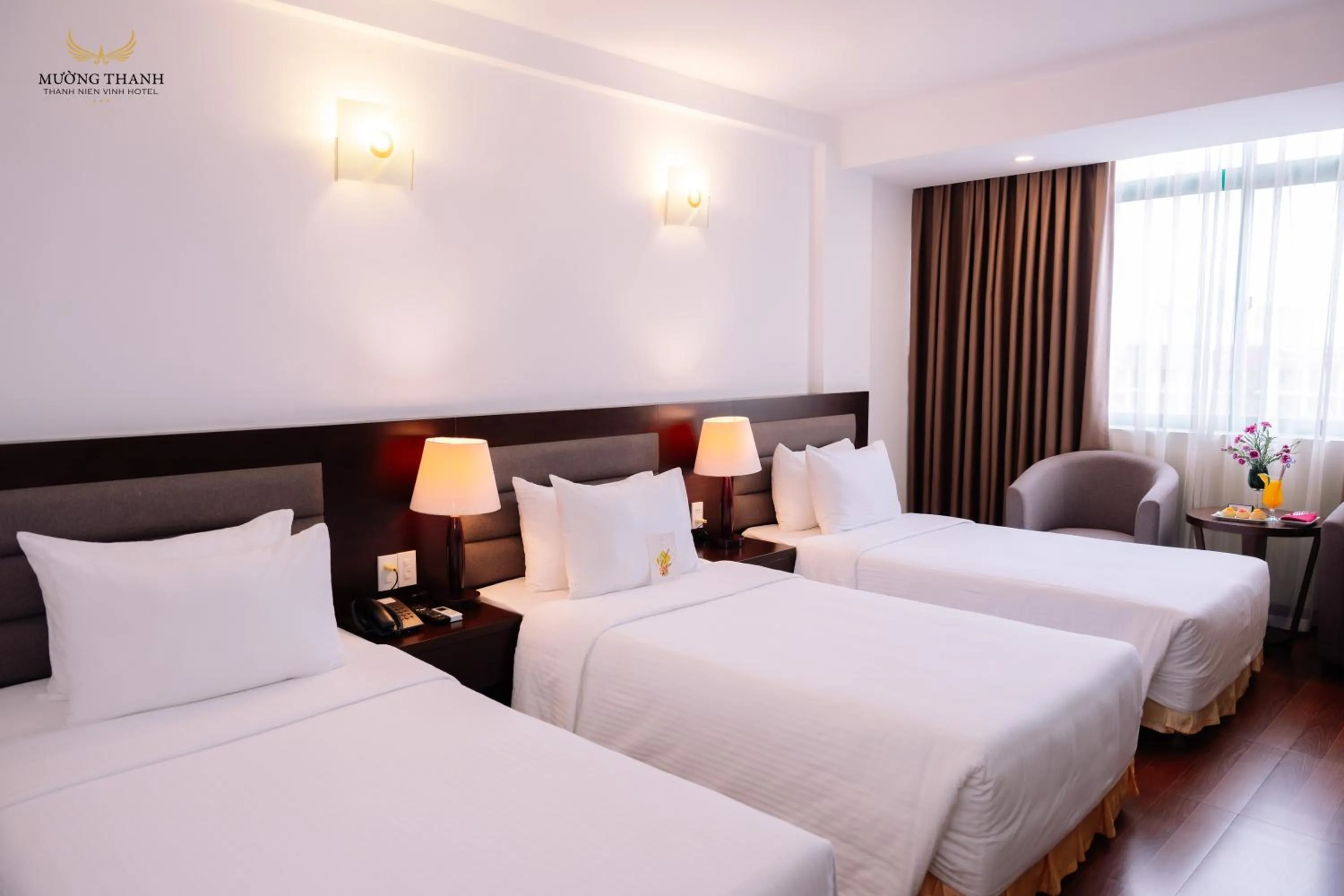 Bed in Muong Thanh Thanh Nien Vinh