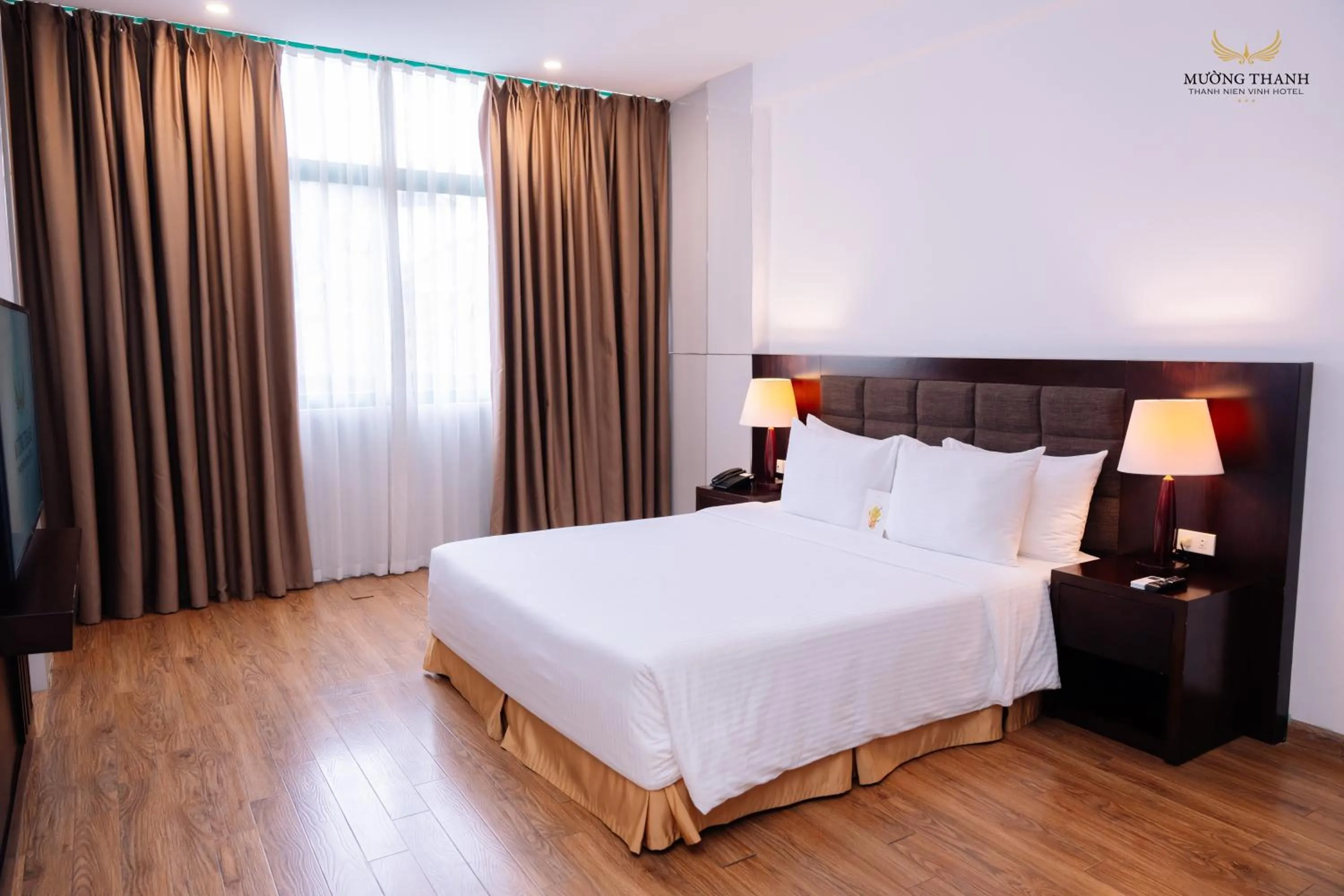 Bed in Muong Thanh Thanh Nien Vinh