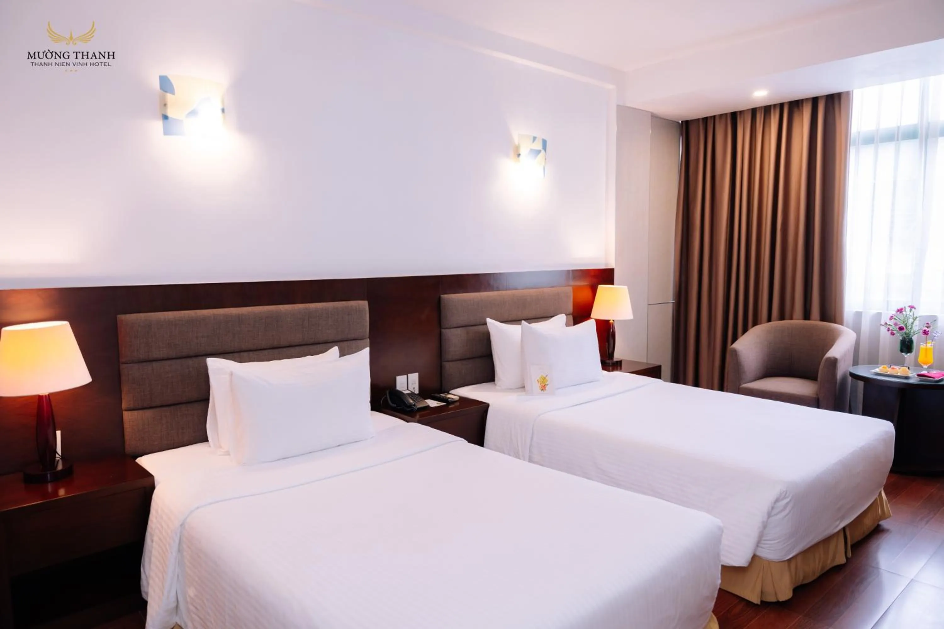 Bedroom, Bed in Muong Thanh Thanh Nien Vinh