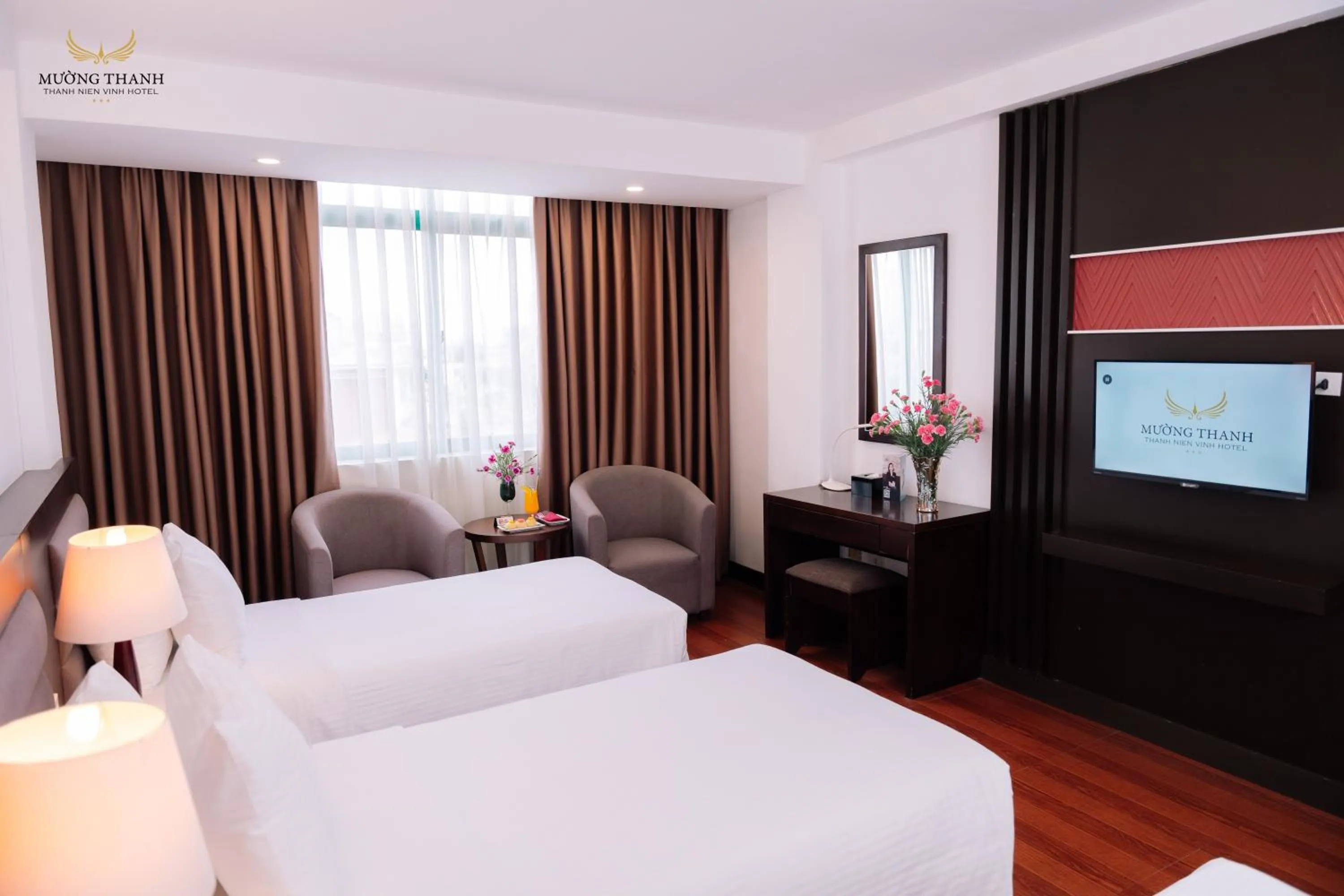 Bedroom, Bed in Muong Thanh Thanh Nien Vinh