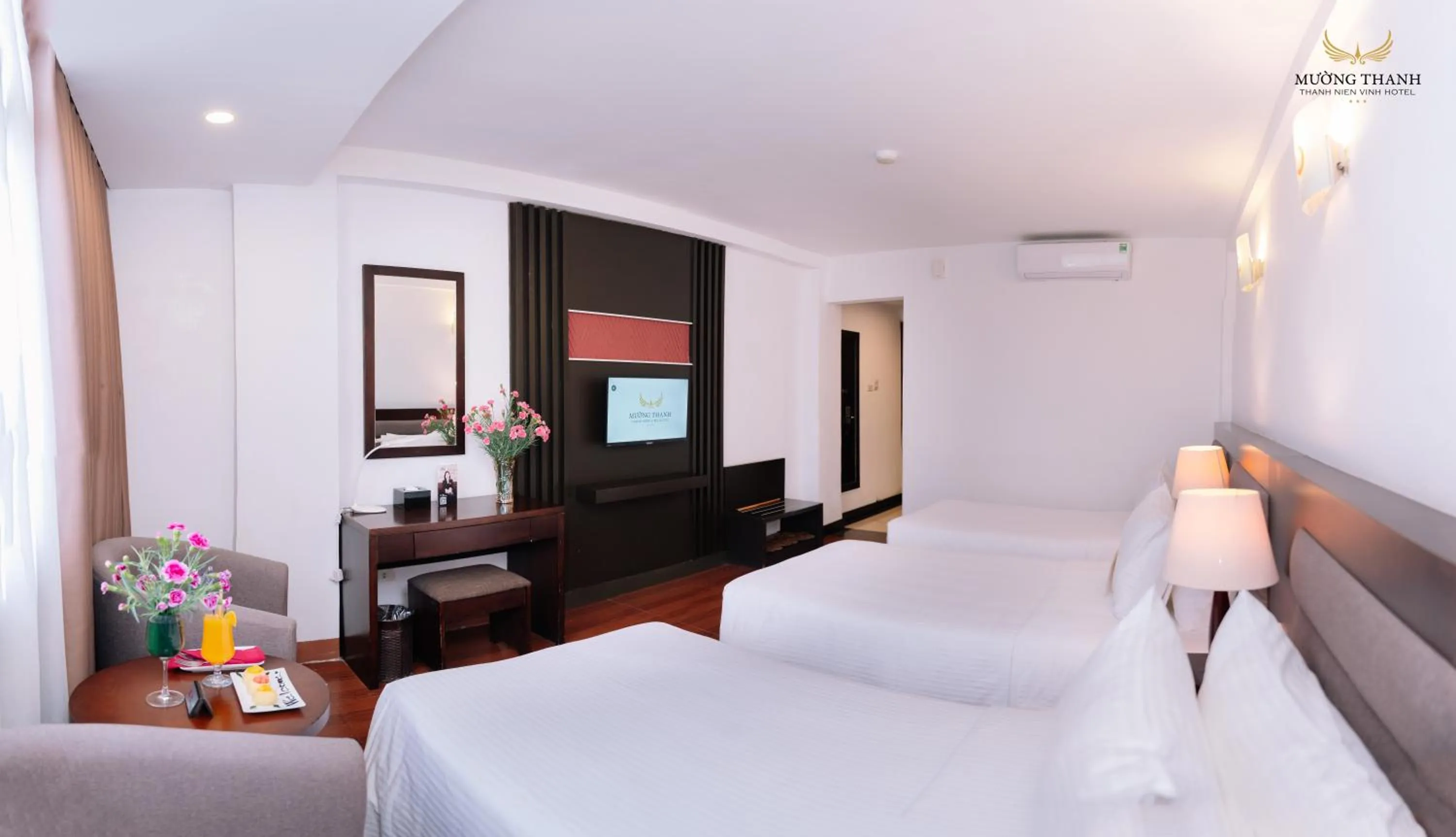 Photo of the whole room, Bed in Muong Thanh Thanh Nien Vinh