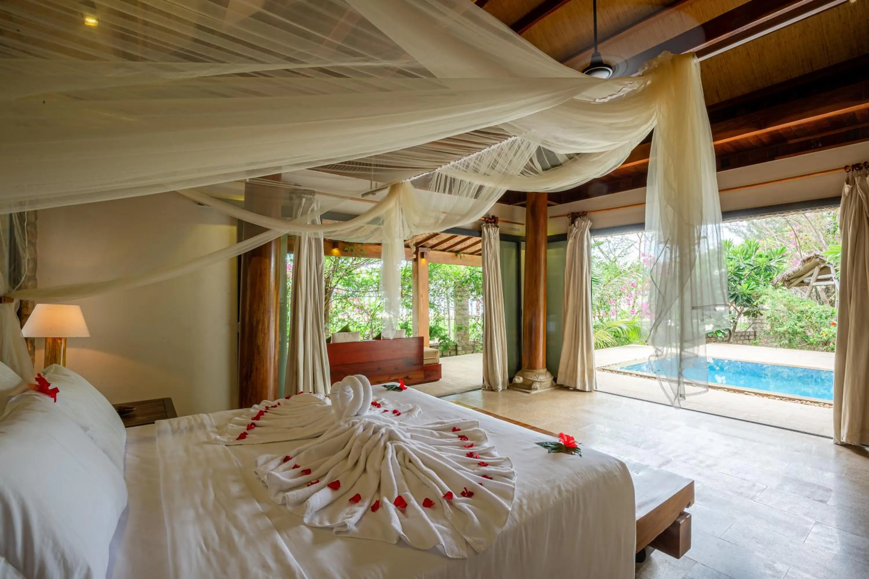 Bed in The Trang Villas