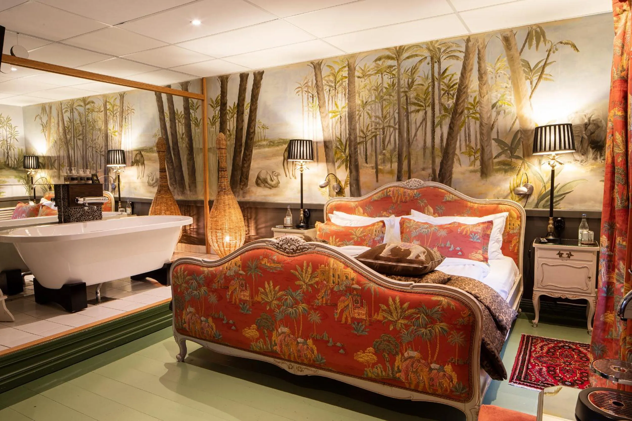 Coffee/tea facilities, Bed in Bomans Hotell i Trosa