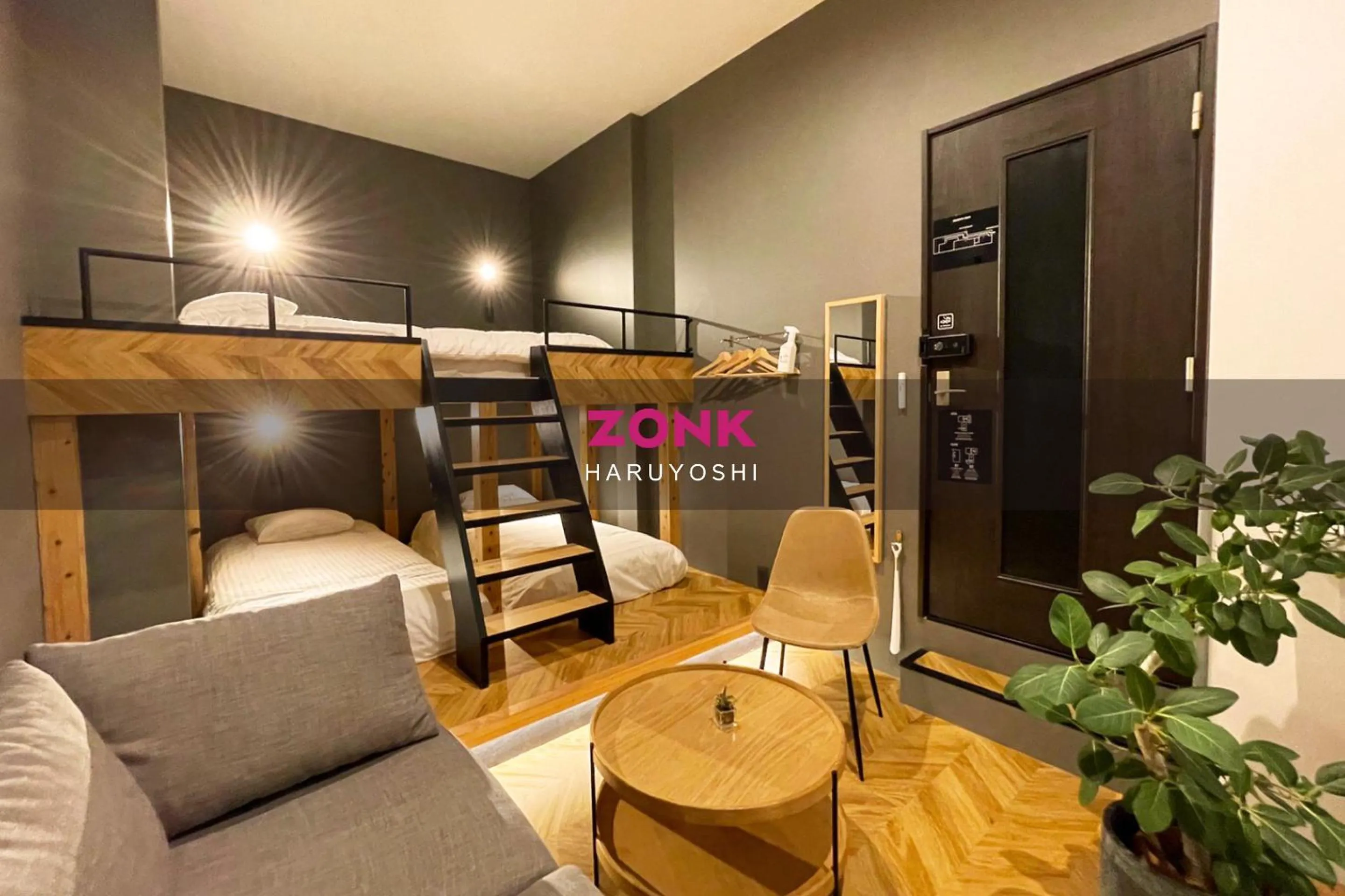 Photo of the whole room, Bed in ZONK HOTEL Haruyoshi