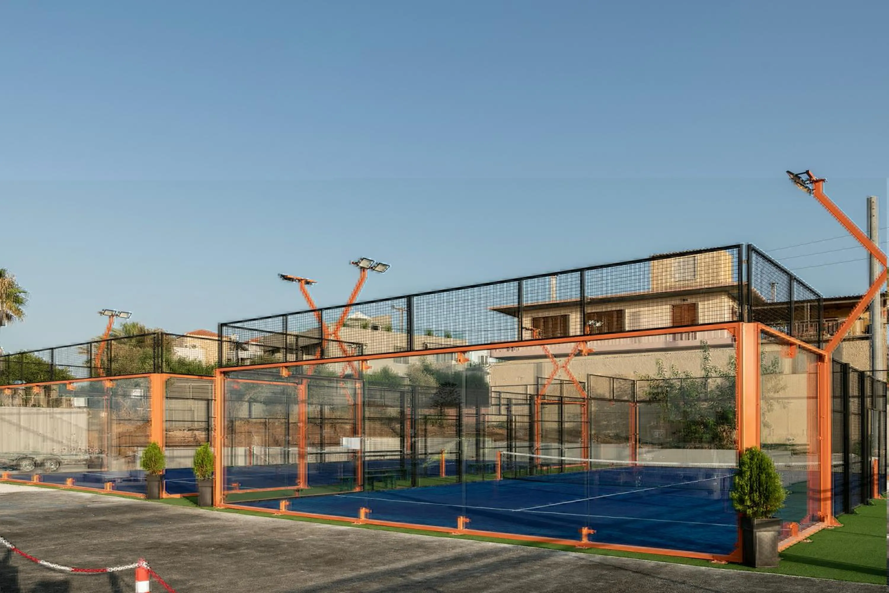 Tennis court in Porto Platanias Village Resort
