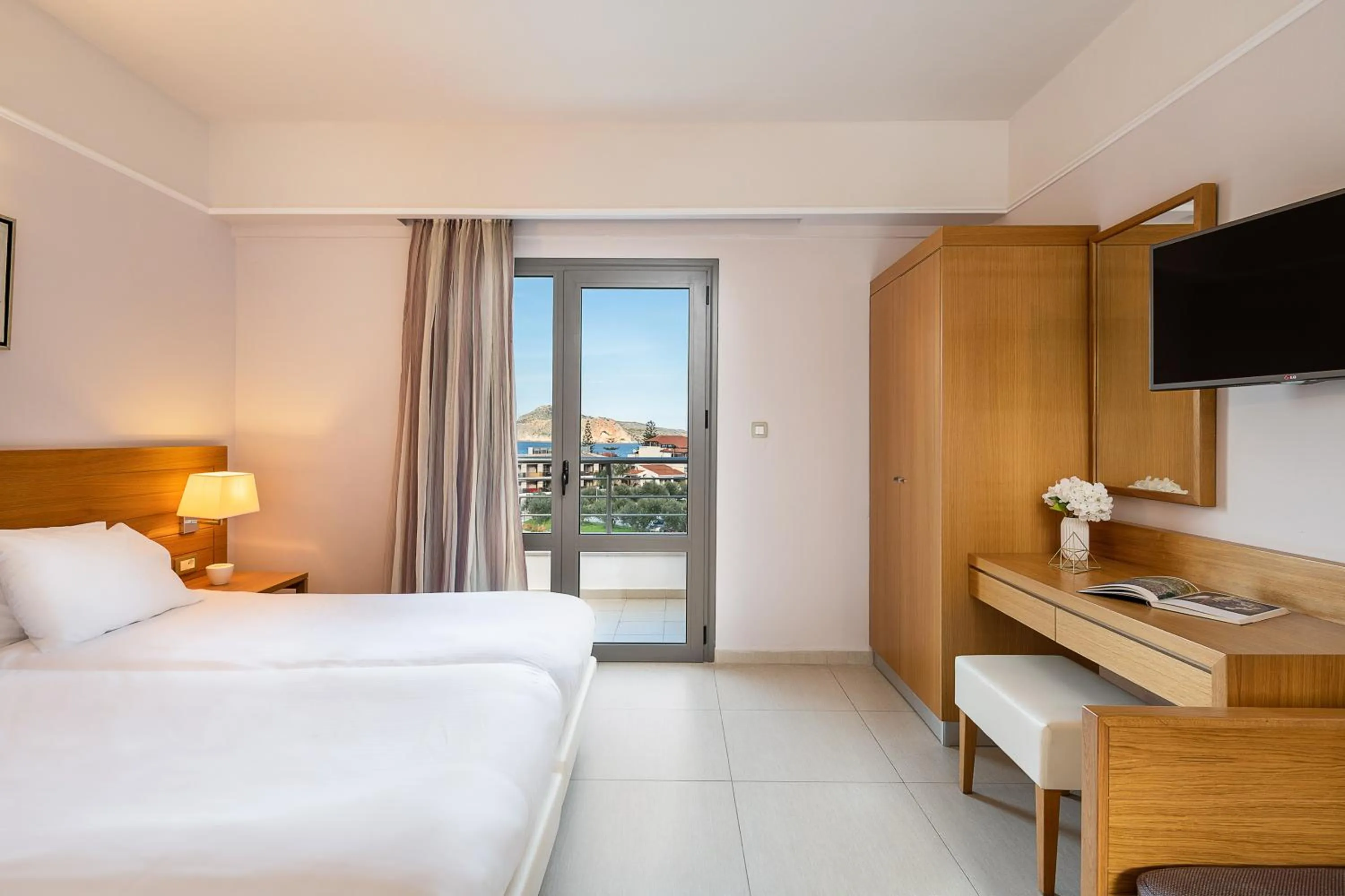 Bed in Porto Platanias Village Resort