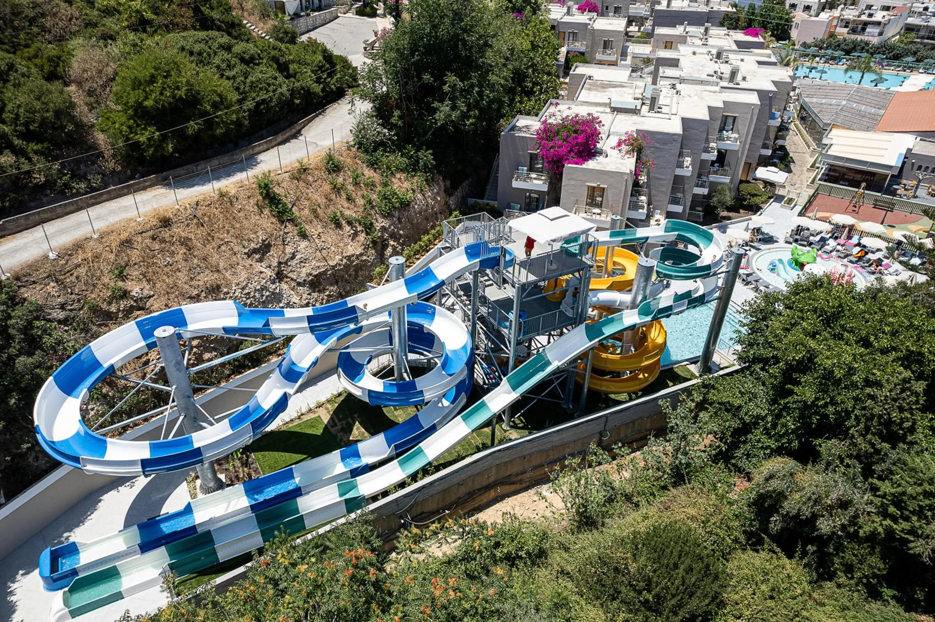 Aqua park in Porto Platanias Village Resort