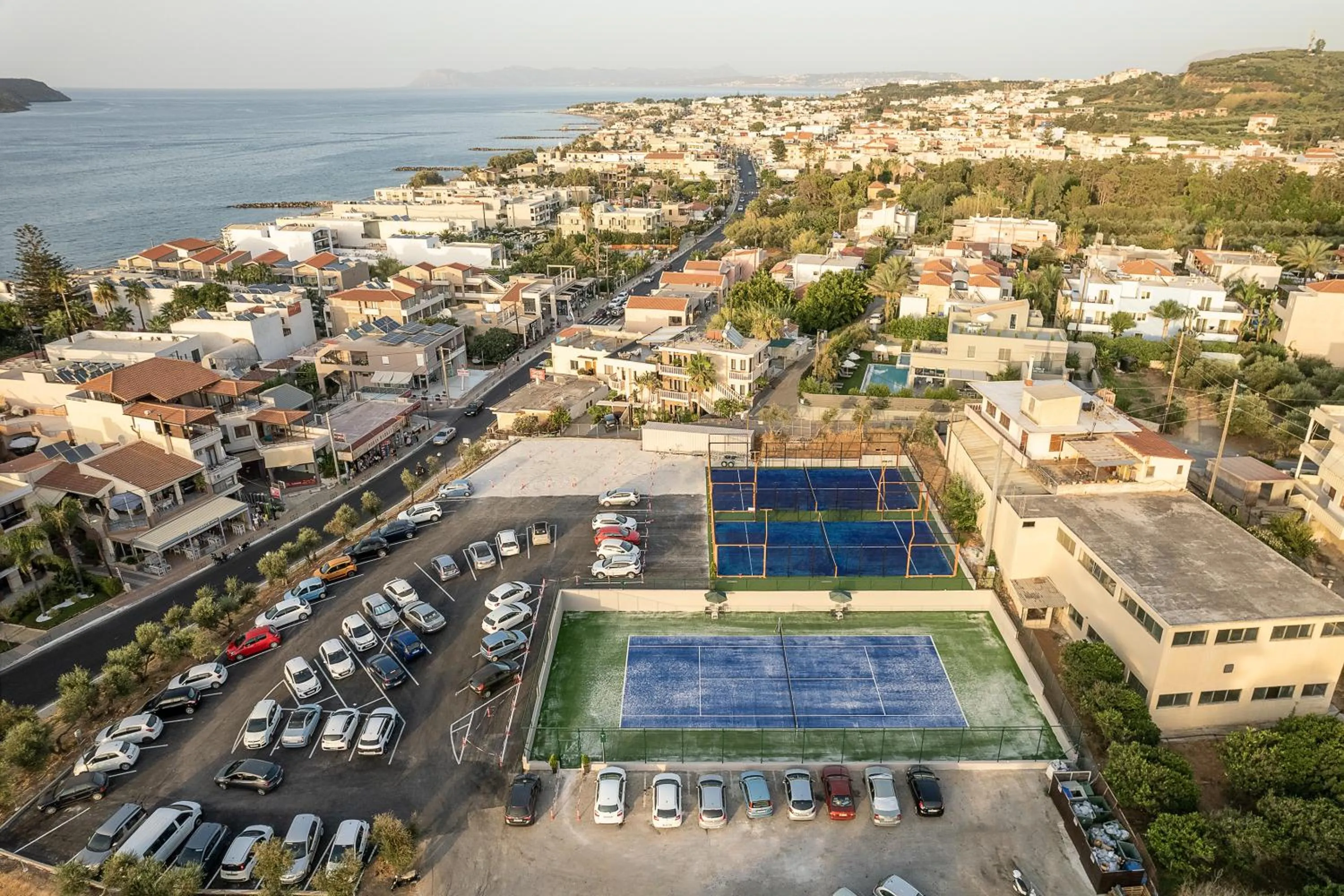 Tennis court in Porto Platanias Village Resort