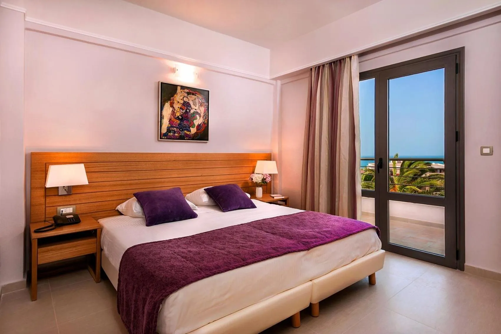Bed in Porto Platanias Village Resort