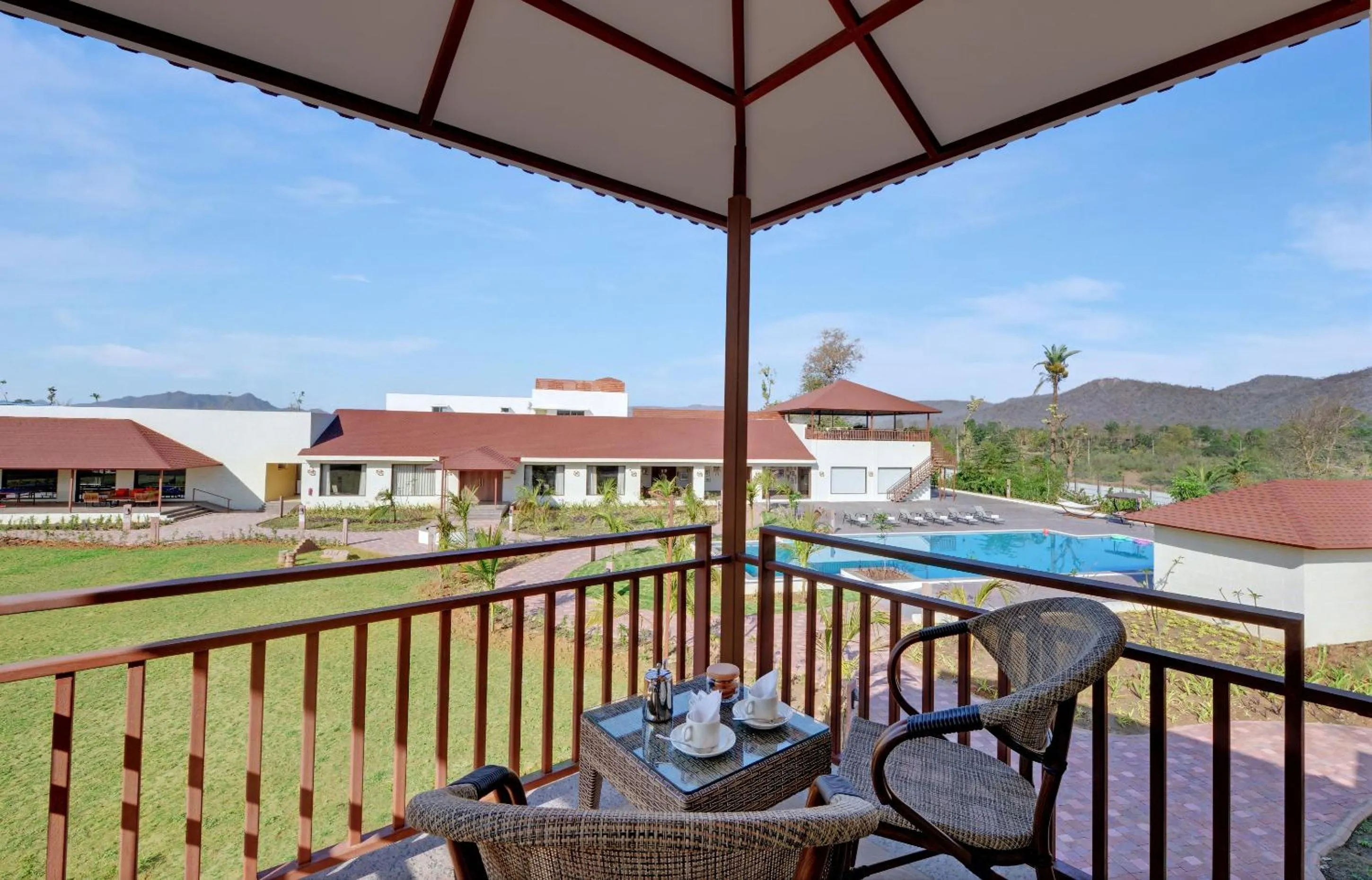Balcony/Terrace in The Fern Sattva Resort - Polo Forest
