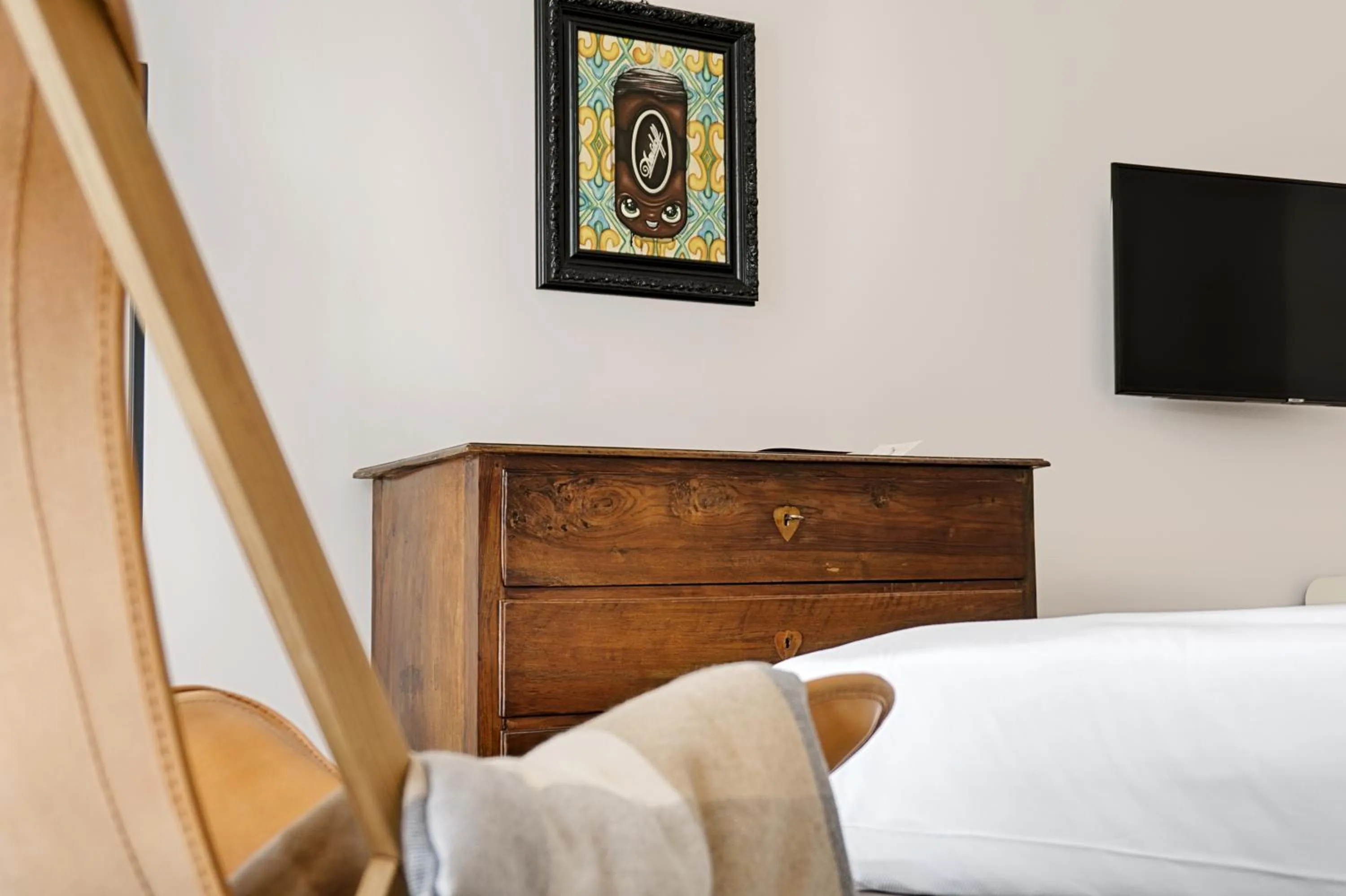 Decorative detail, Bed in A.D. 1768 Boutique Hotel