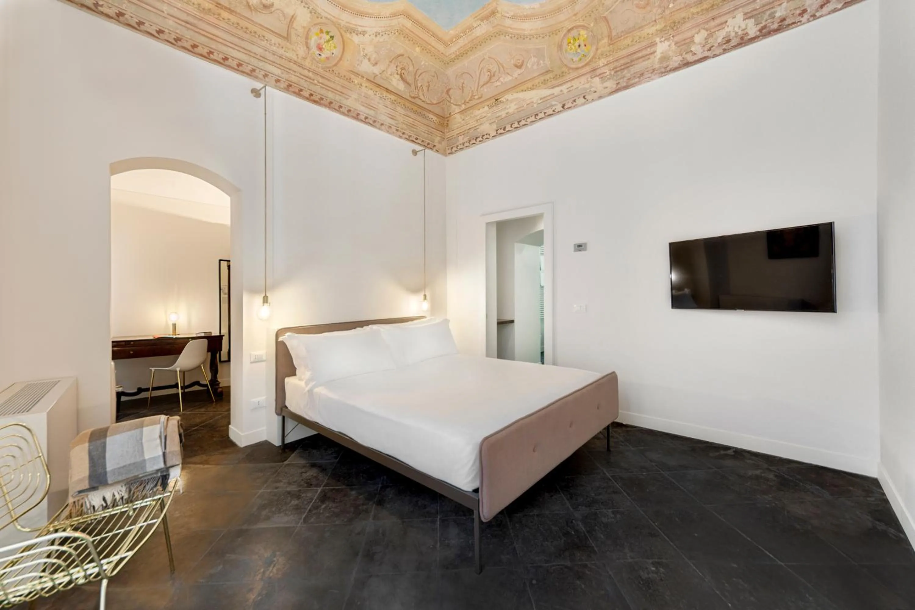 Photo of the whole room, Bed in A.D. 1768 Boutique Hotel