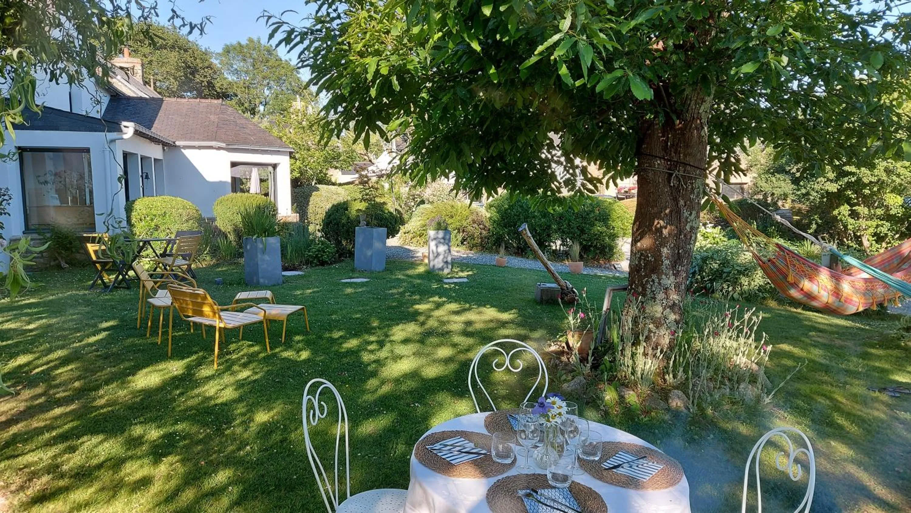 Garden in Ty Coz Breizh Chambres d'hôtes