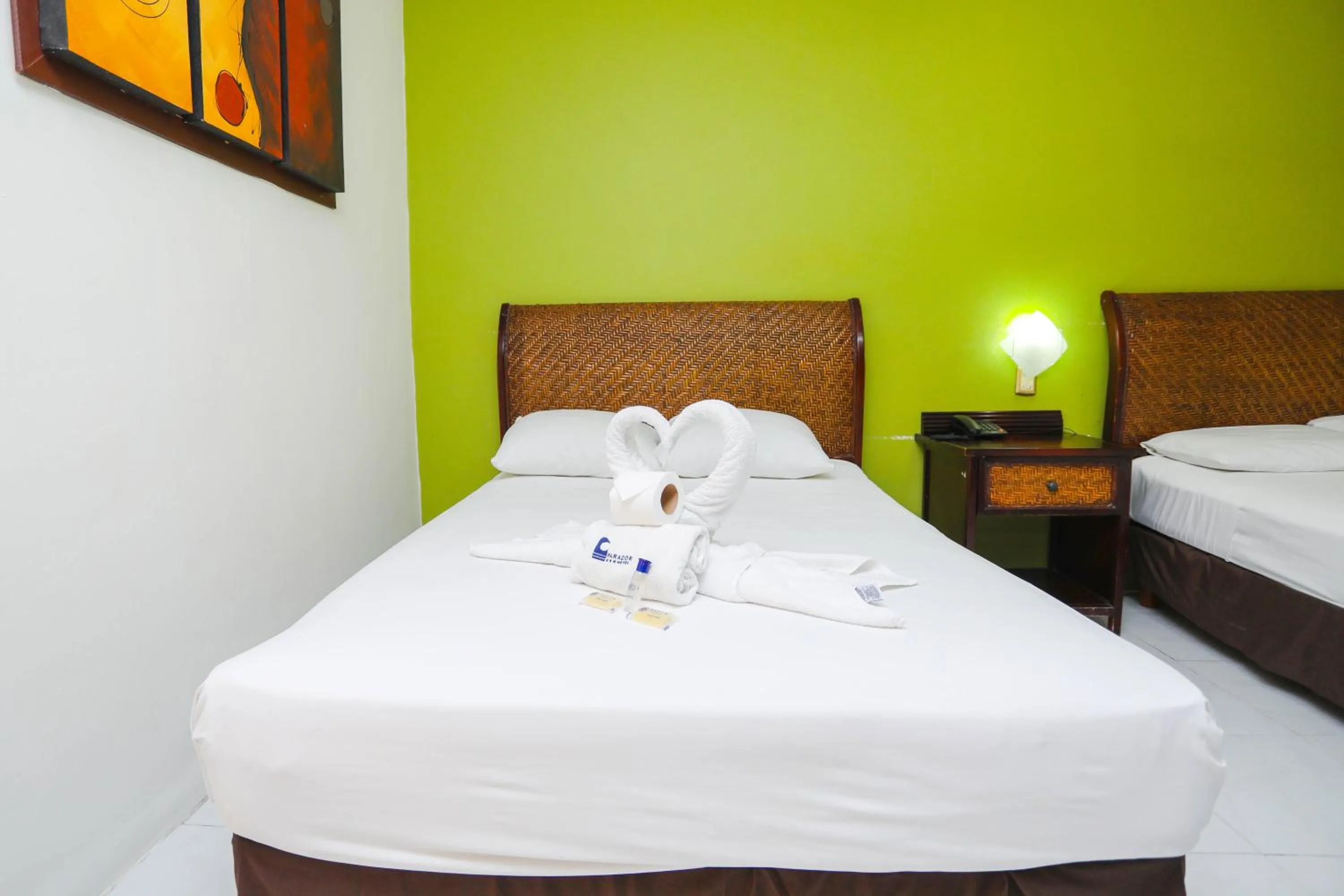 Bed in Hotel Parador