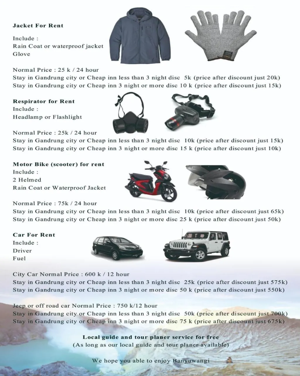 Activities in Cheap Inn Banyuwangi