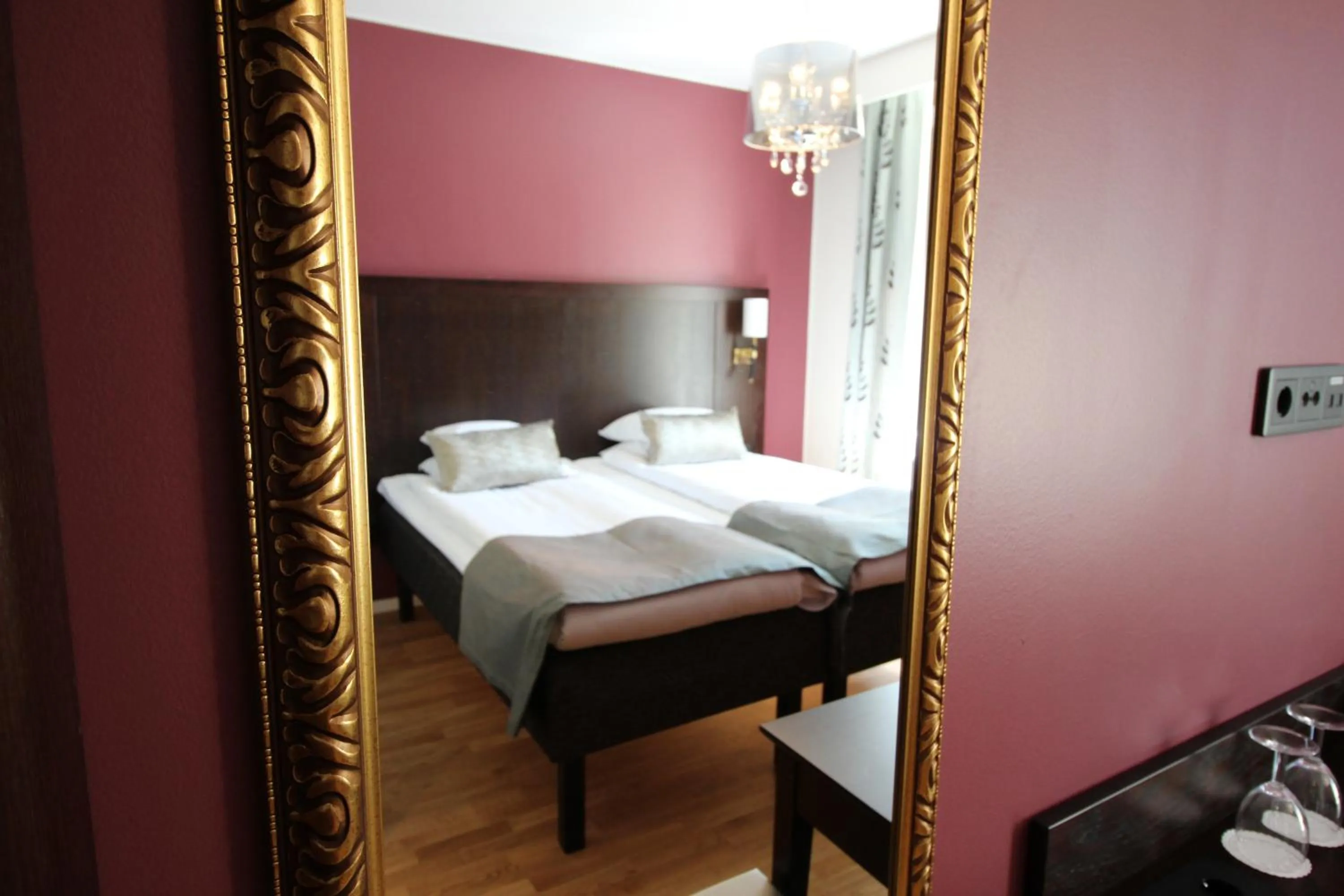 Decorative detail, Bed in Grand Hotel Alingsås