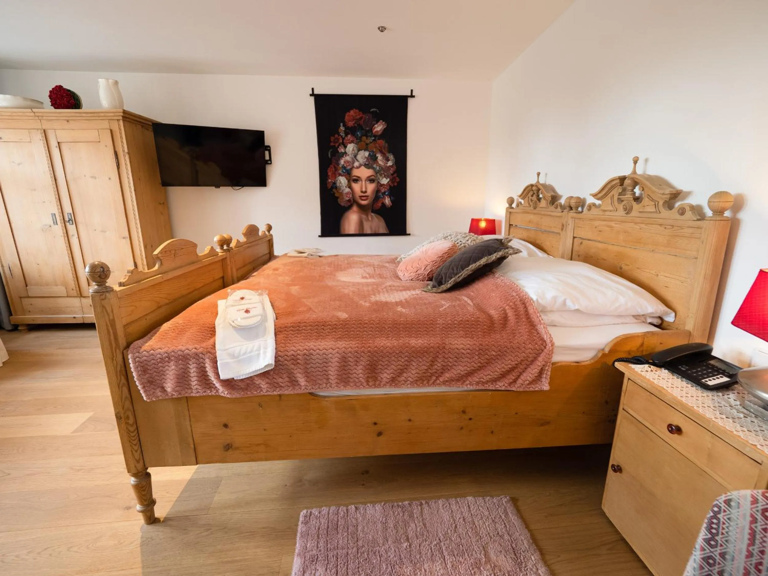 Bed in Hotel Burg Abenberg