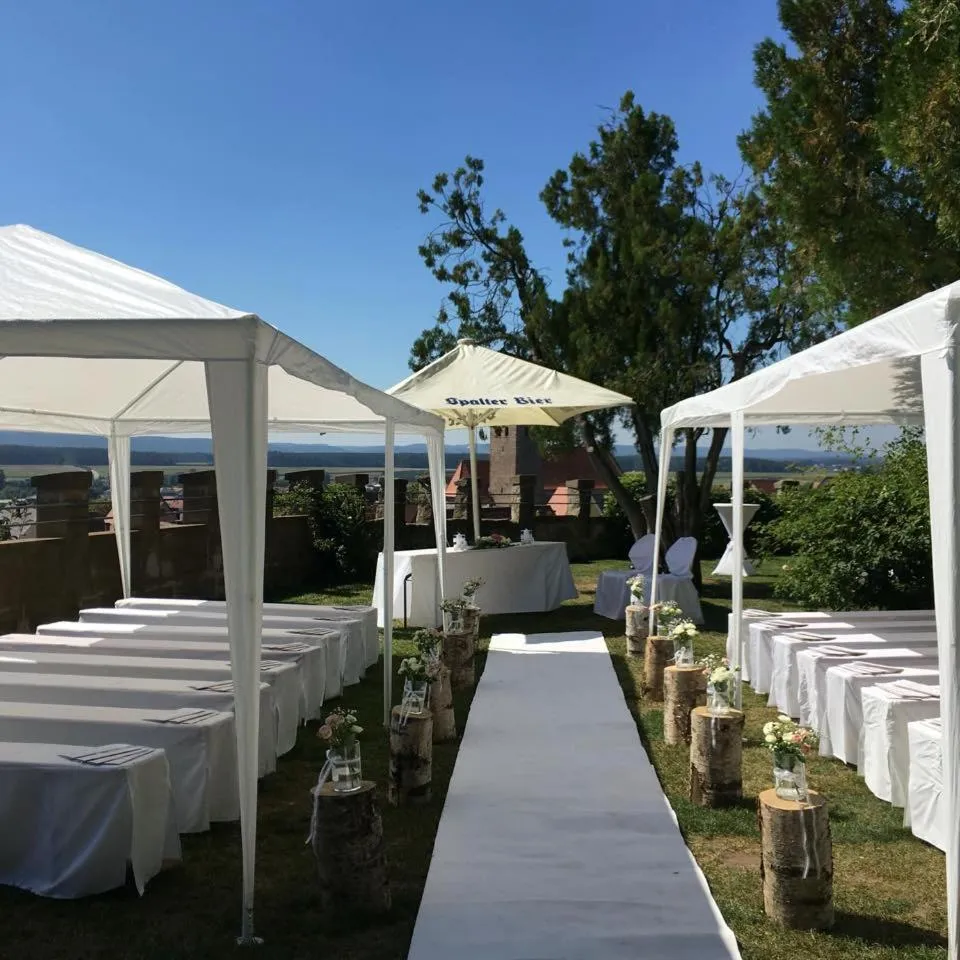 Patio in Hotel Burg Abenberg