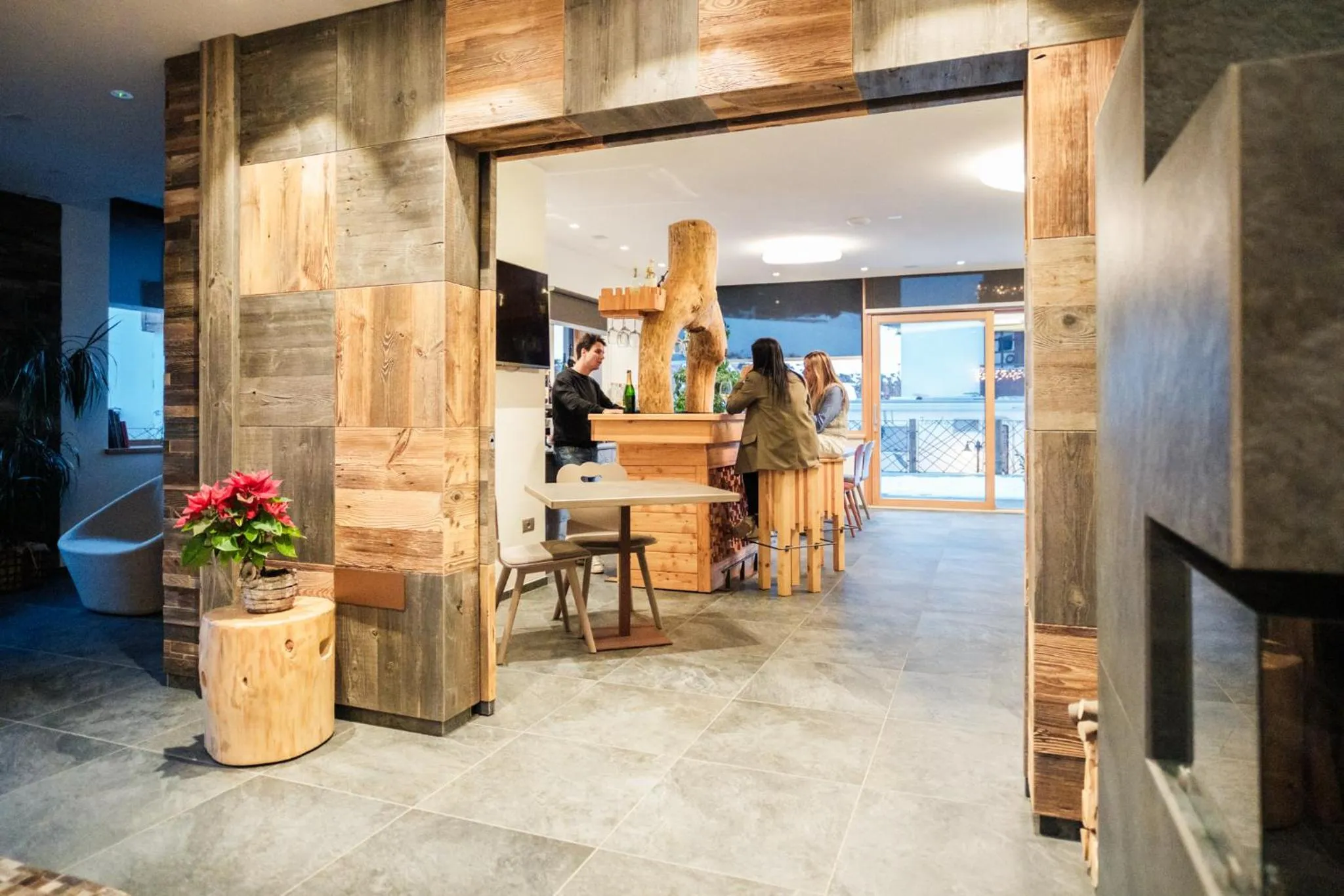 Lounge or bar in Residence Mille Montagne