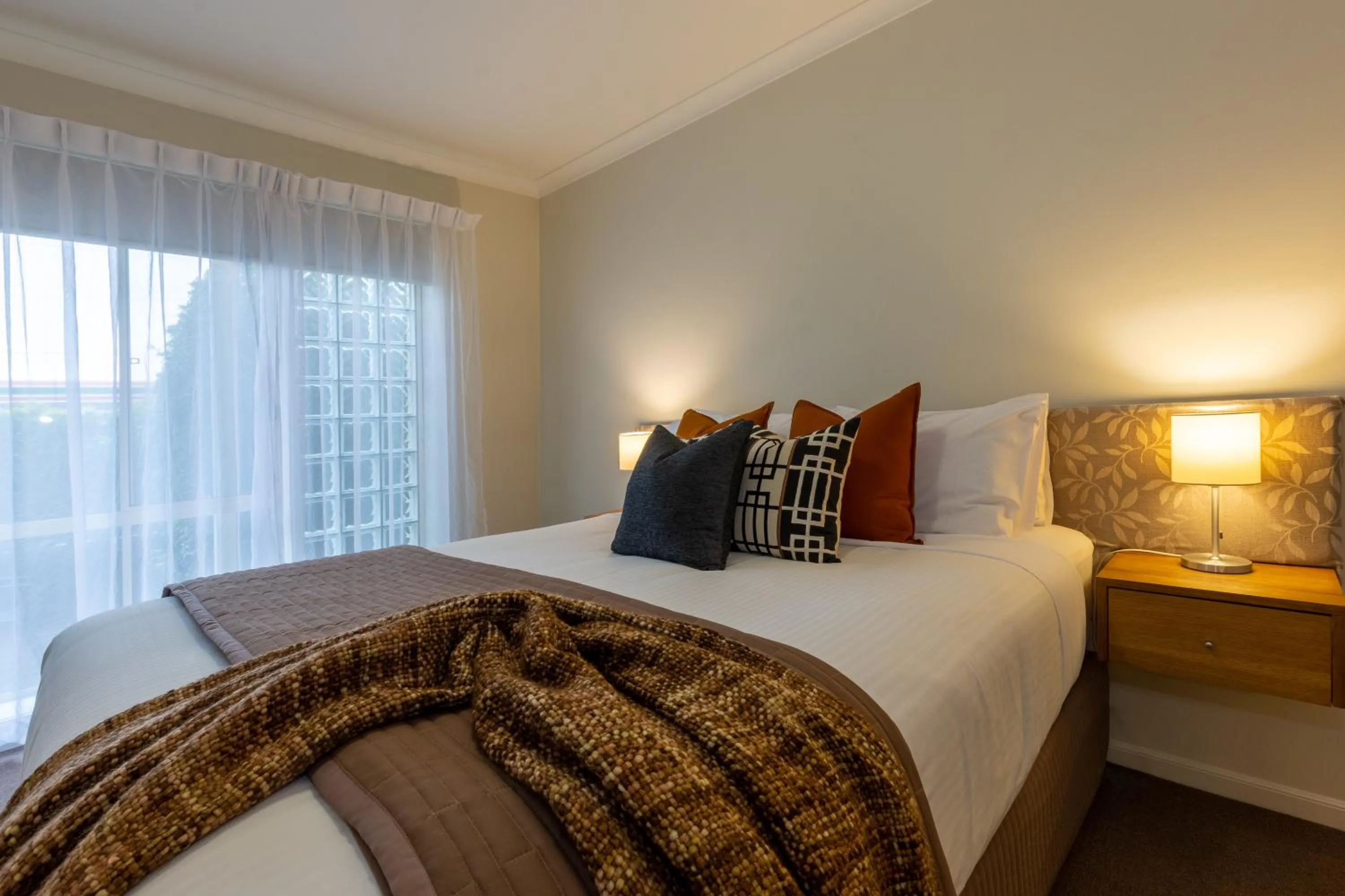 Bed in Lifestyle Apartments at Ferntree