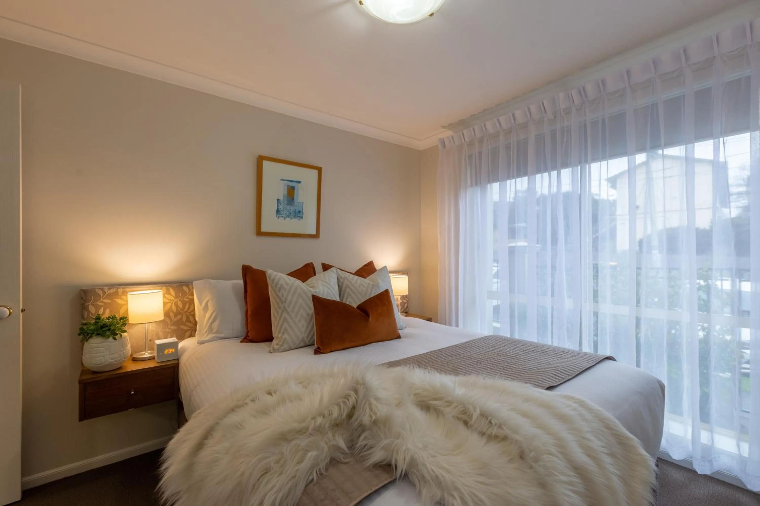 Bed in Lifestyle Apartments at Ferntree
