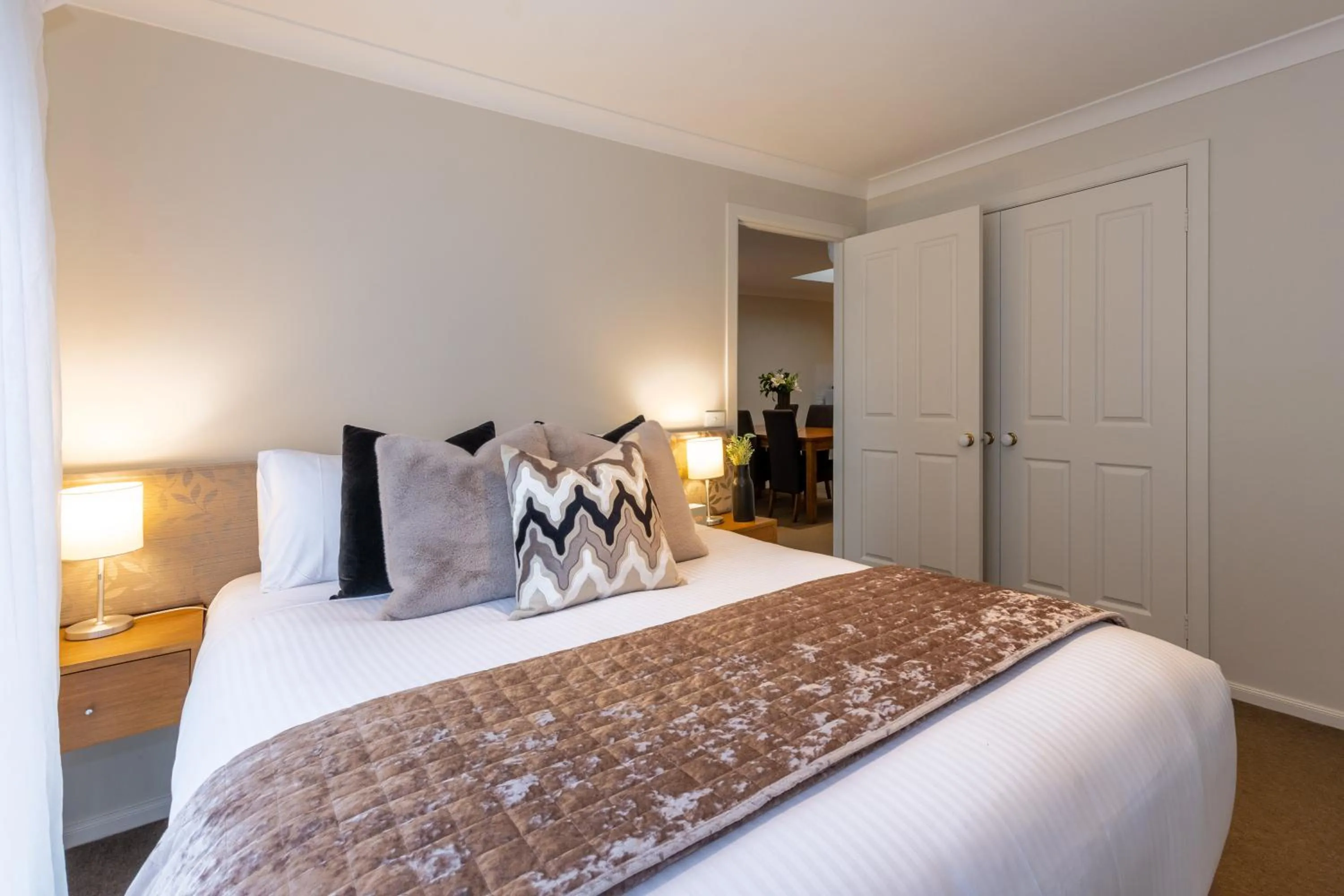 Bed in Lifestyle Apartments at Ferntree