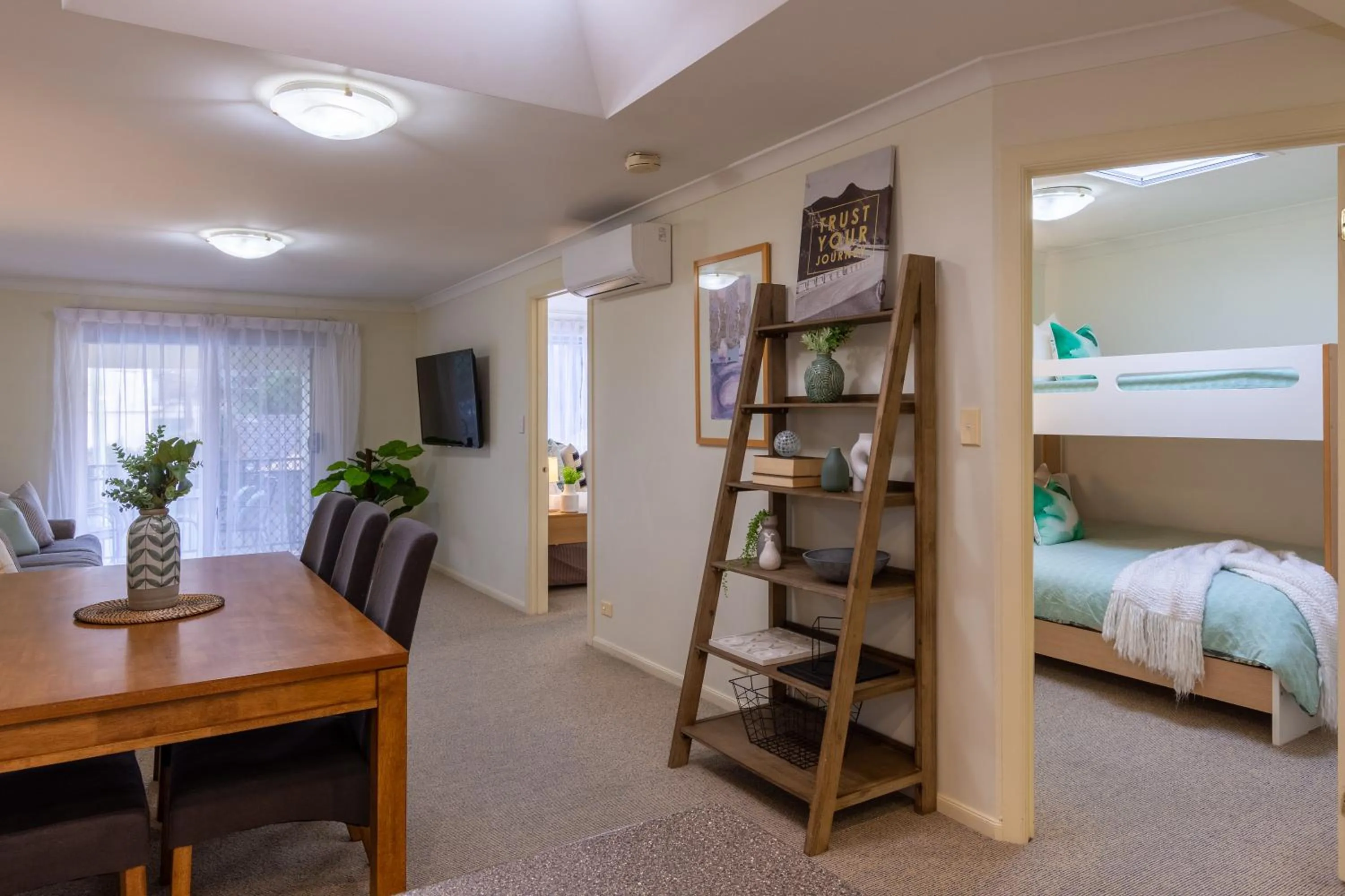 Bed in Lifestyle Apartments at Ferntree