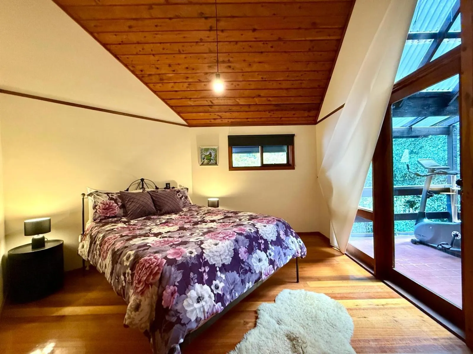 Bed in Forget Me Not Cottages