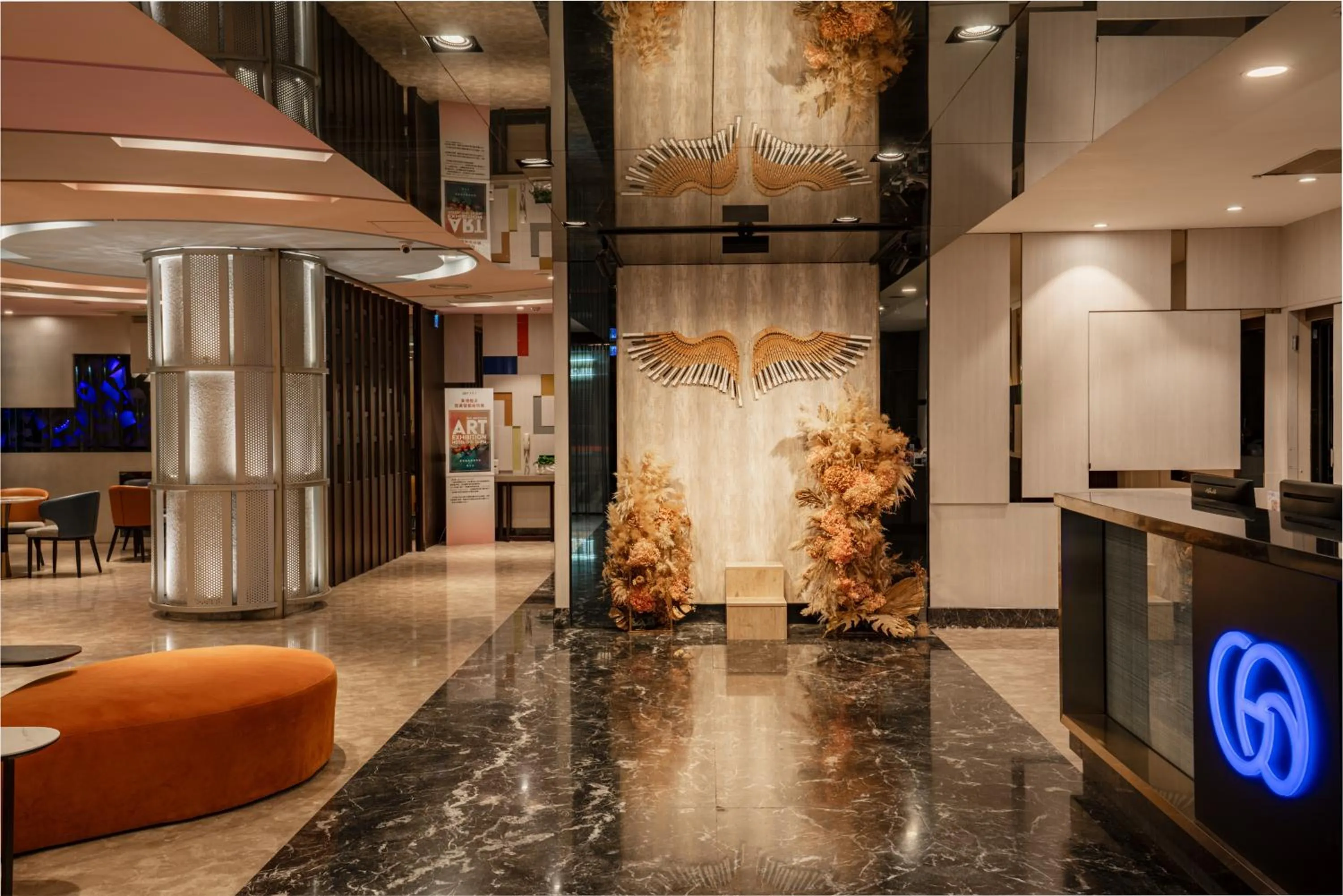 Decorative detail in Hotel Geight Taipei