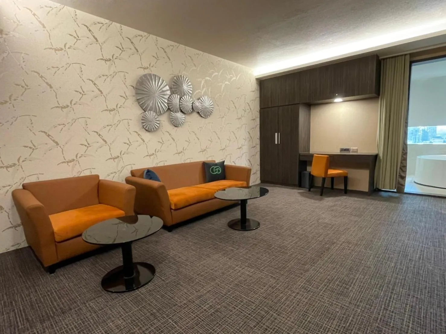 Living room in Hotel Geight Taipei