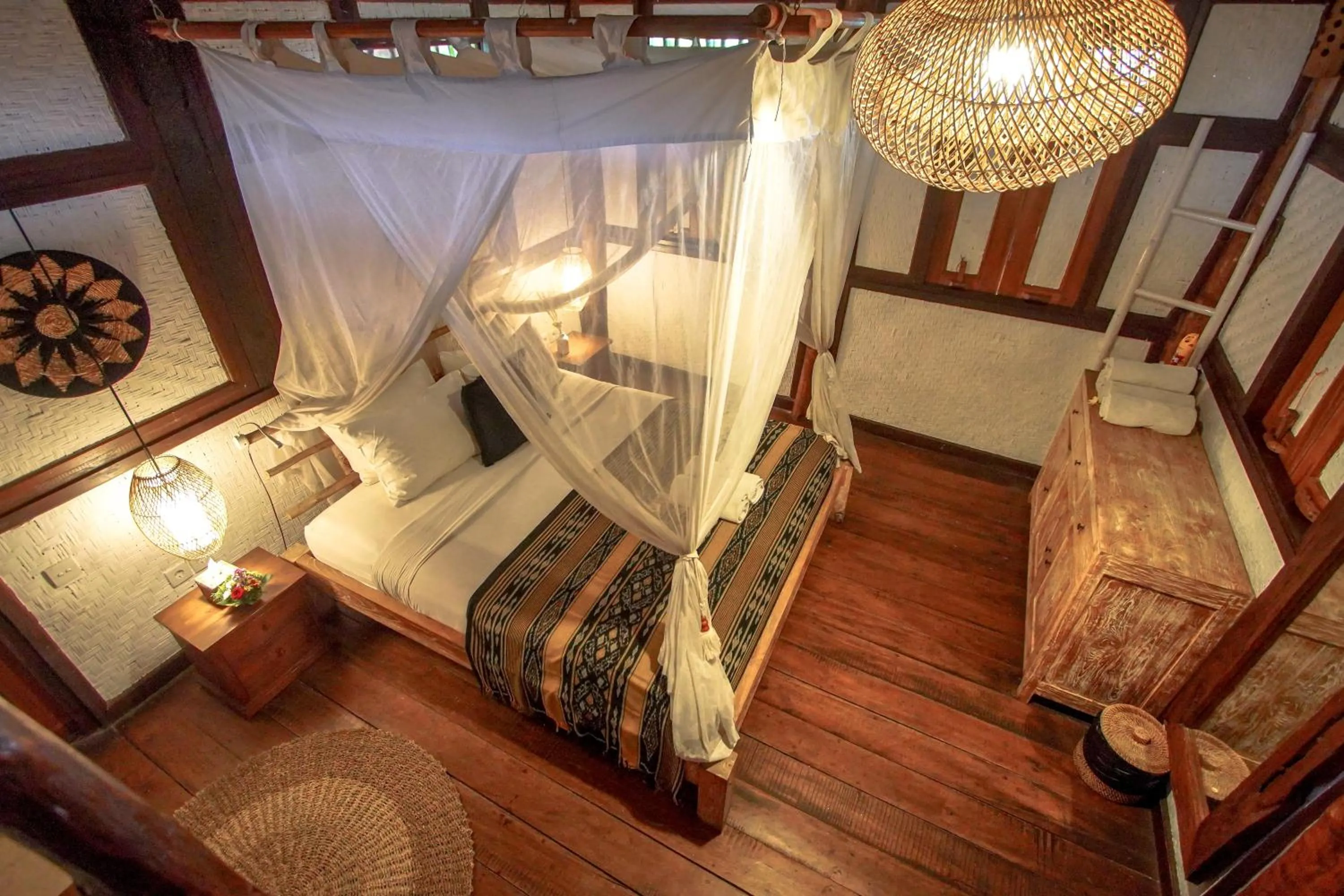Bedroom, Bed in The Calmtree Bungalows