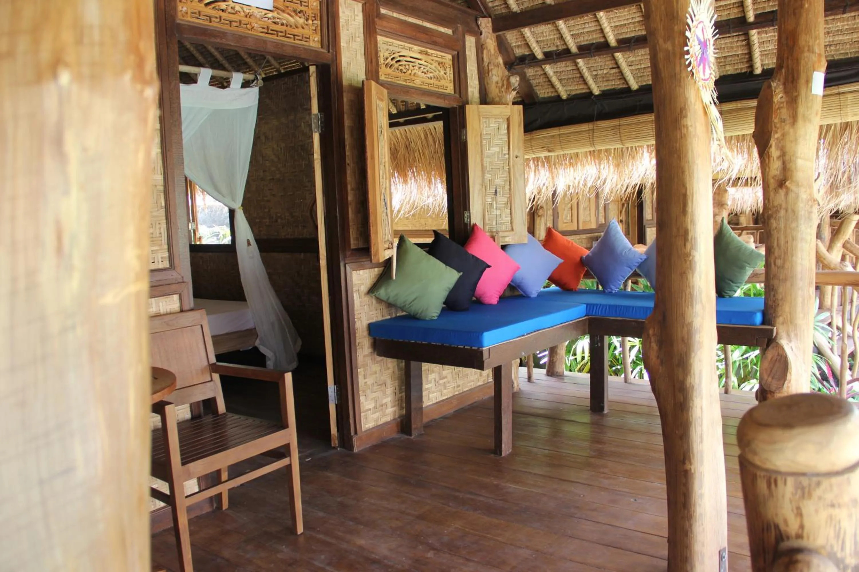 Balcony/Terrace in The Calmtree Bungalows