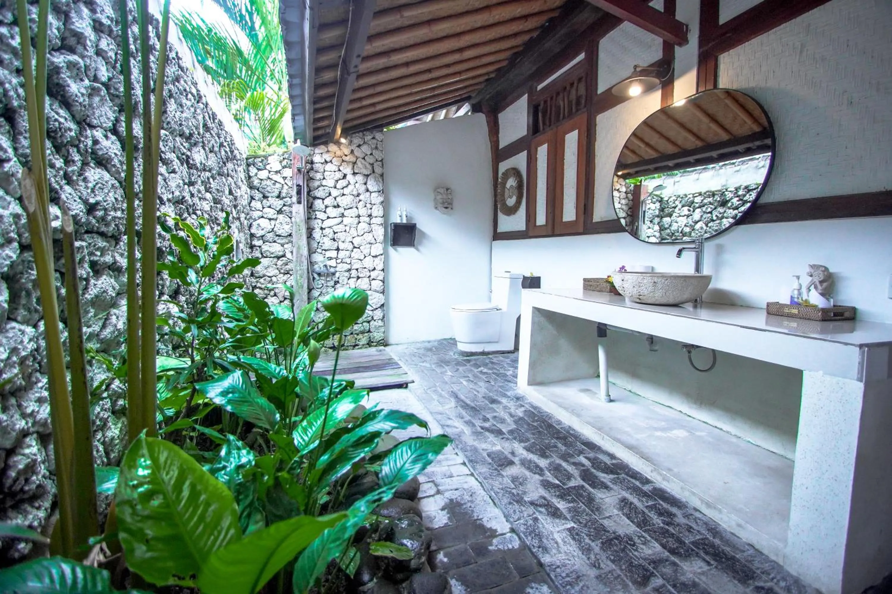 Bathroom in The Calmtree Bungalows