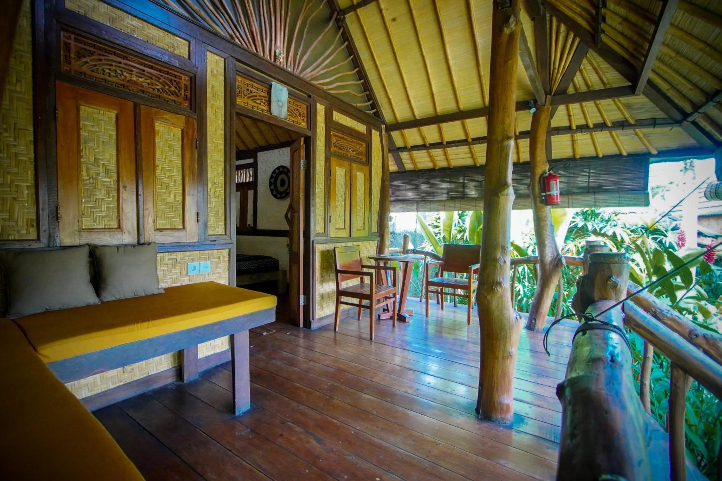 Balcony/Terrace in The Calmtree Bungalows