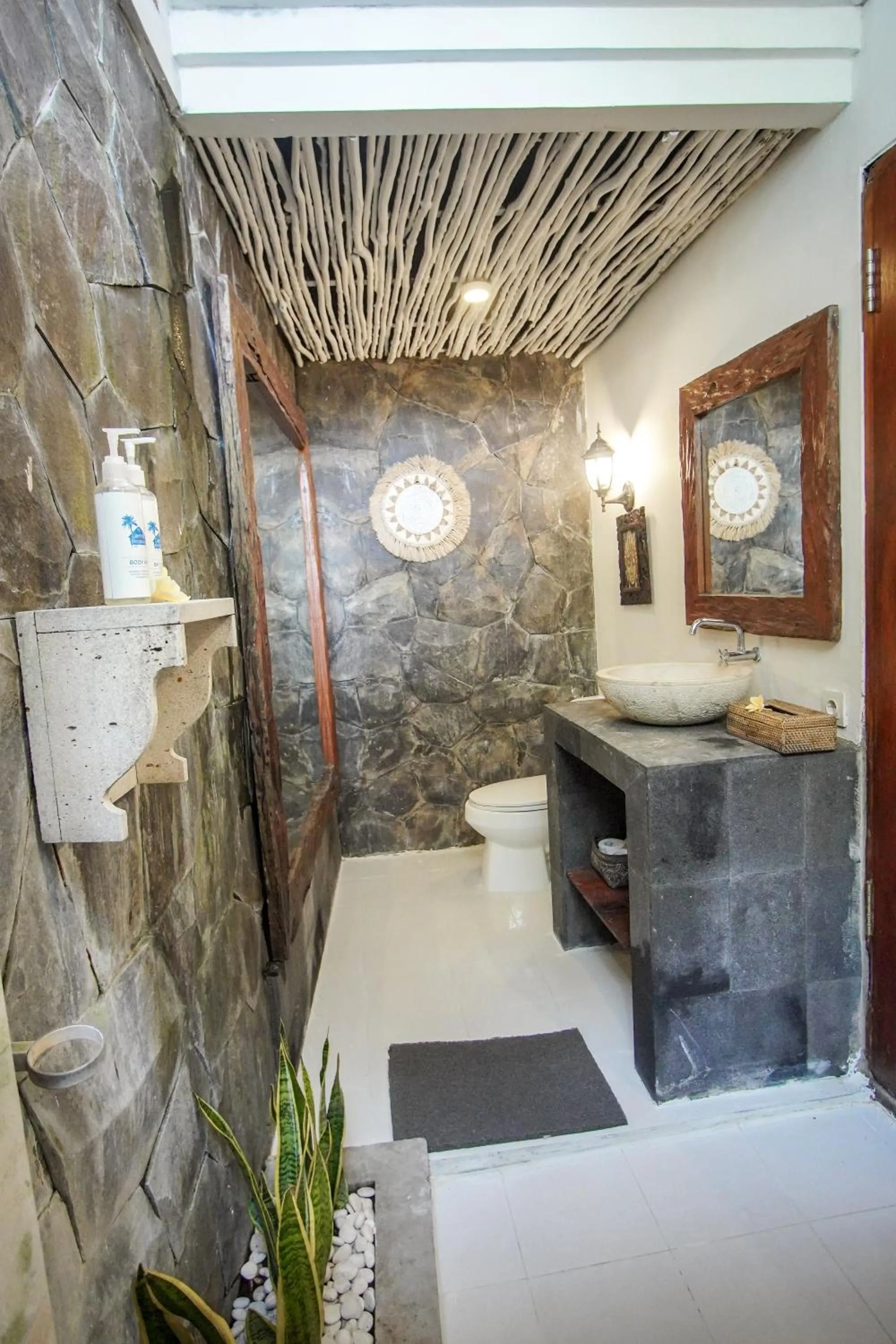 Bathroom in The Calmtree Bungalows