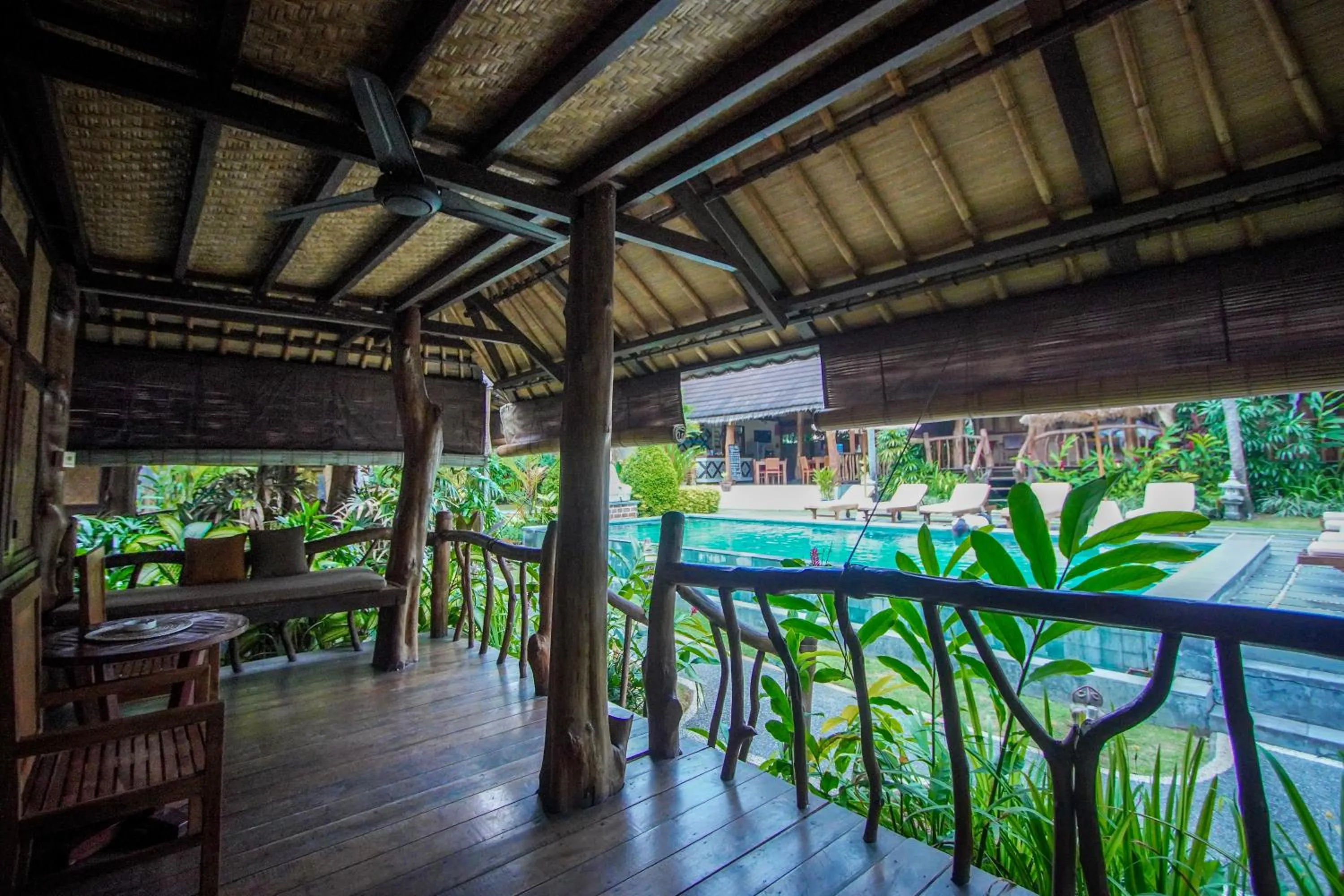 Balcony/Terrace in The Calmtree Bungalows