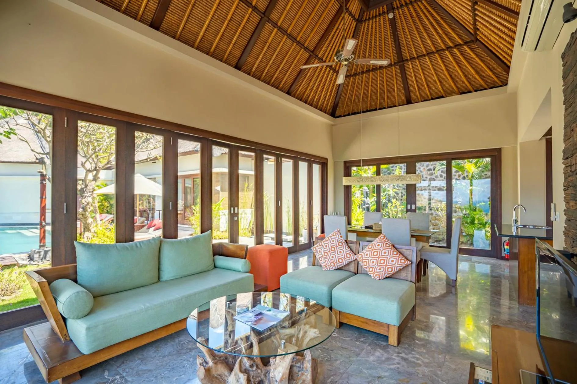 Living room in The Griya Villas and Spa