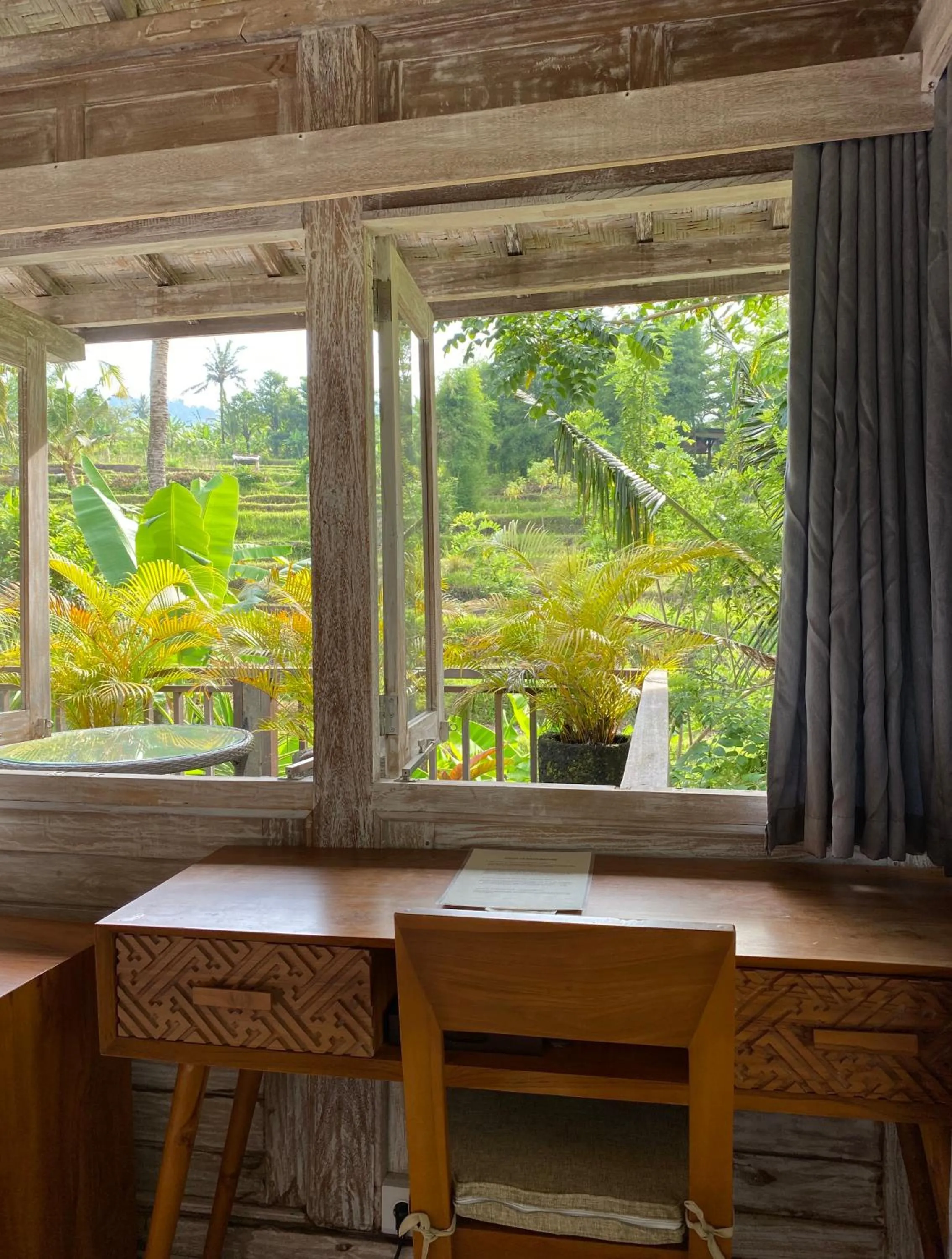 Garden view in Sawah Indah Villa