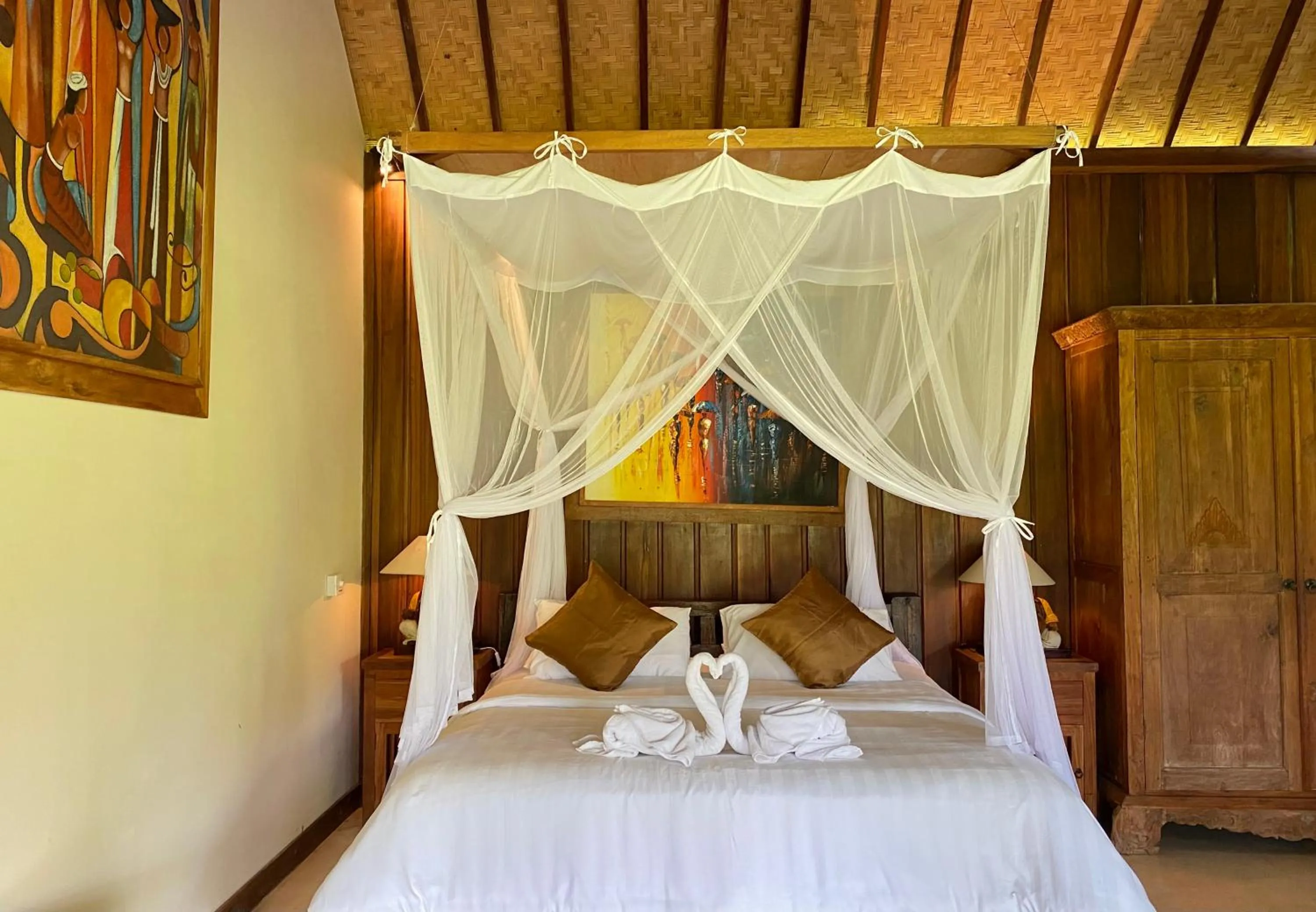 Bedroom, Bed in Sawah Indah Villa