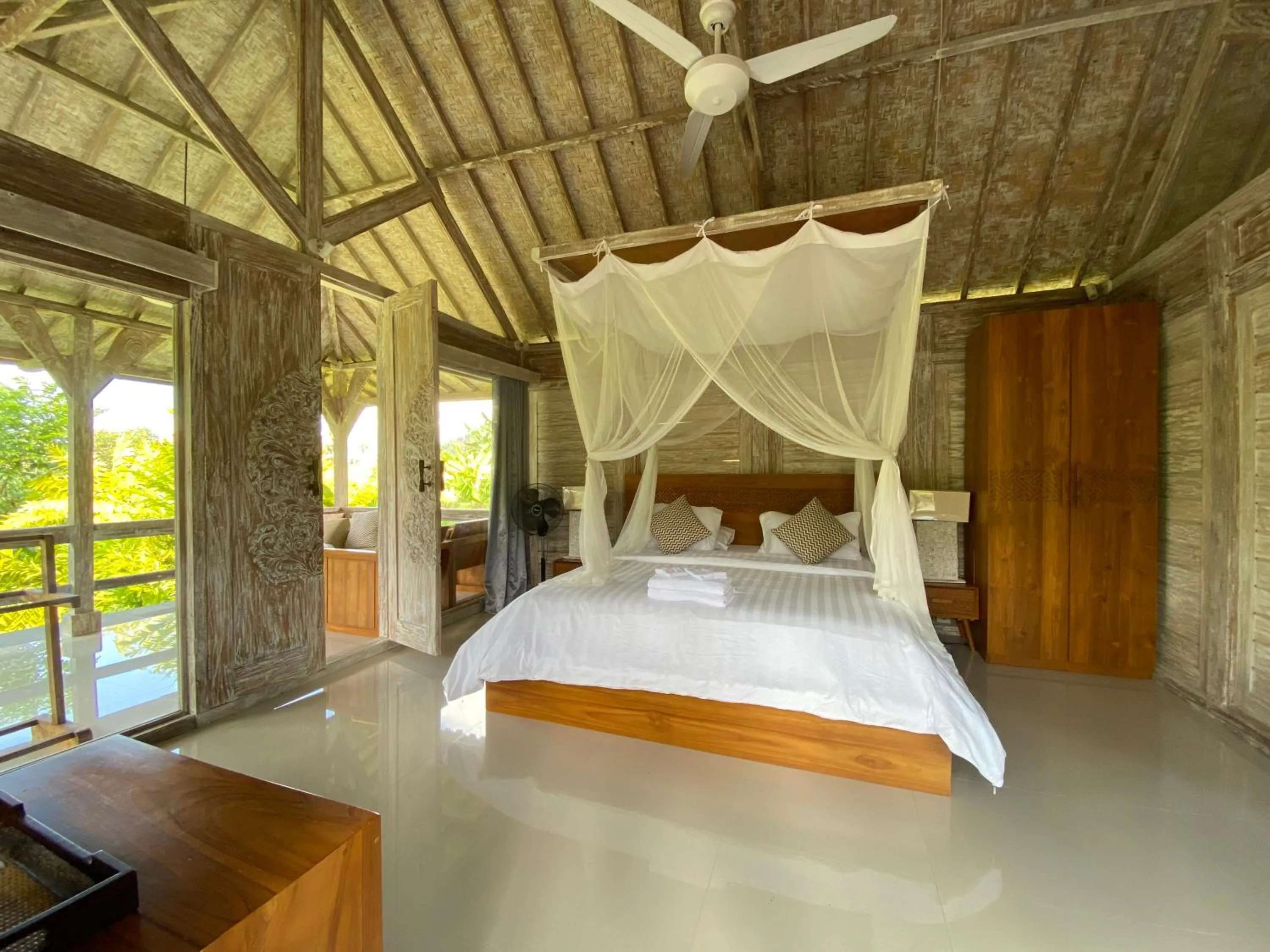 Bedroom, Bed in Sawah Indah Villa