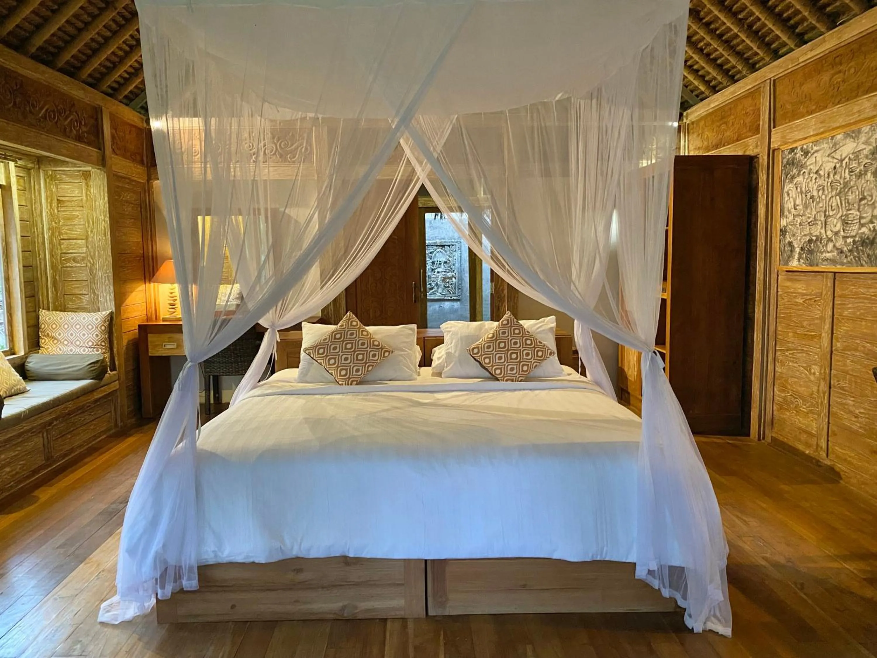 Bedroom, Bed in Sawah Indah Villa