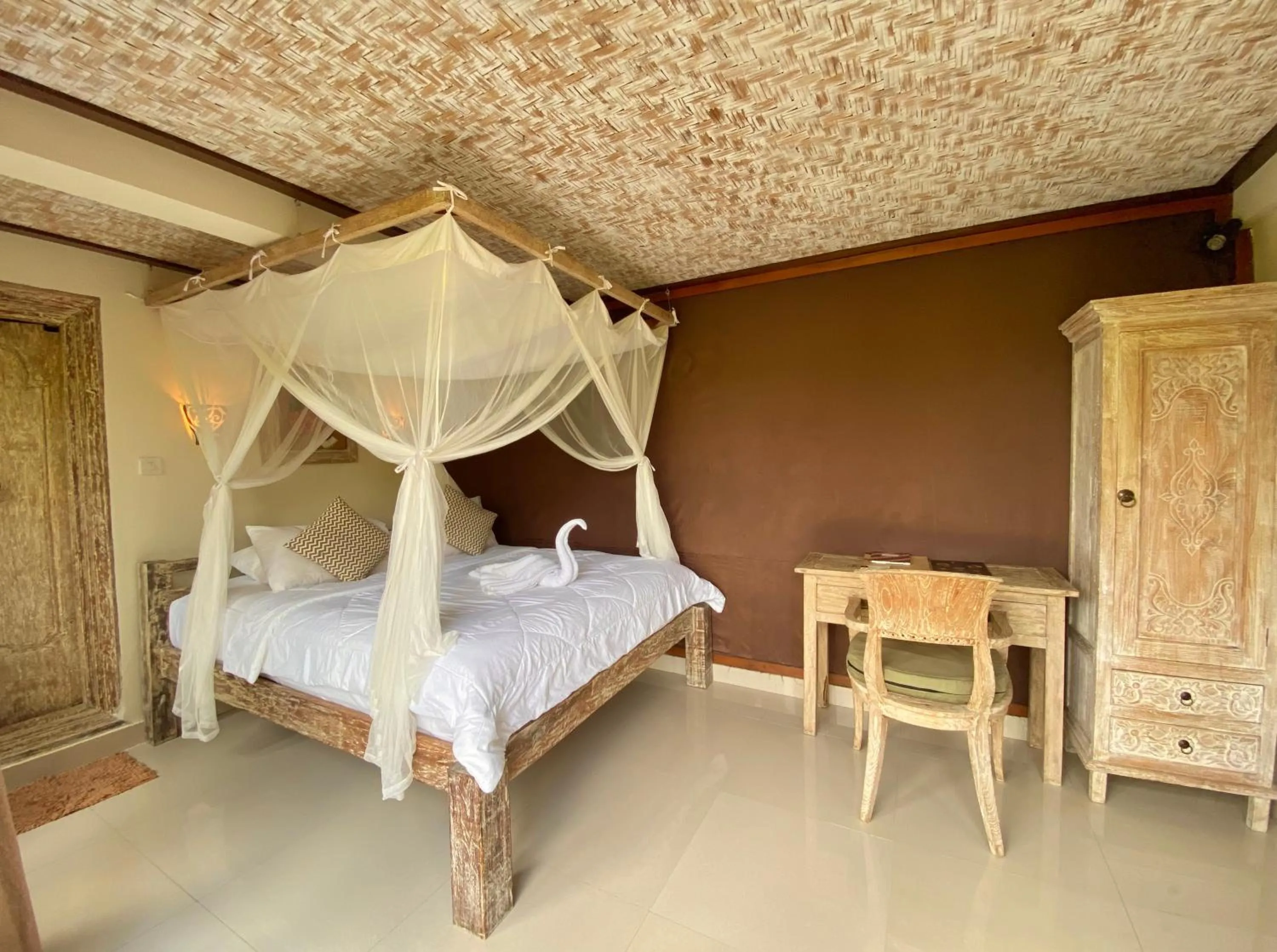 Bedroom, Bed in Sawah Indah Villa