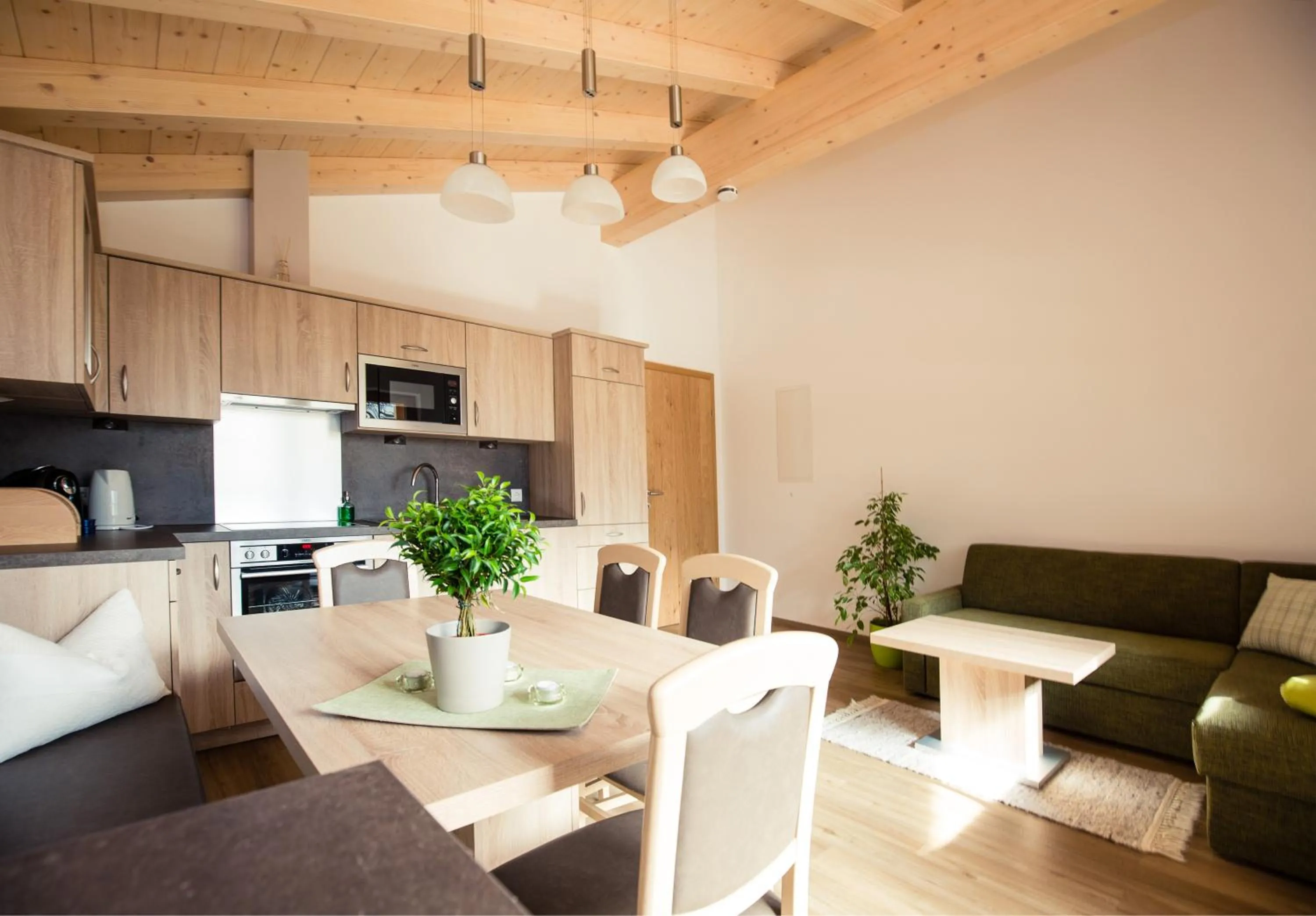 Kitchen or kitchenette in Appartemets Hauserbauer