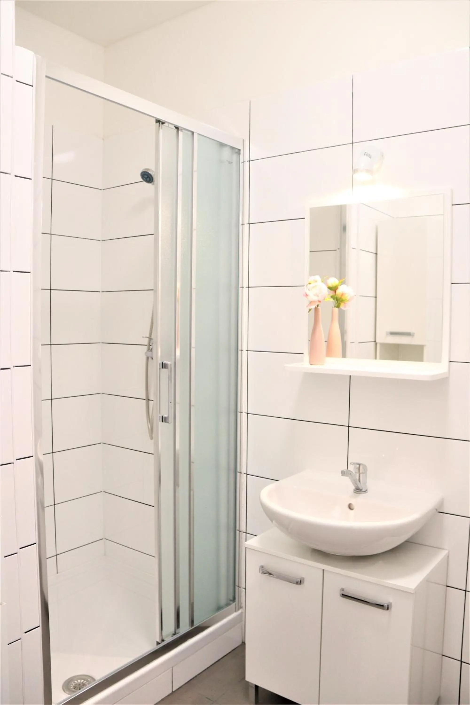 Shower in Flowers apartments