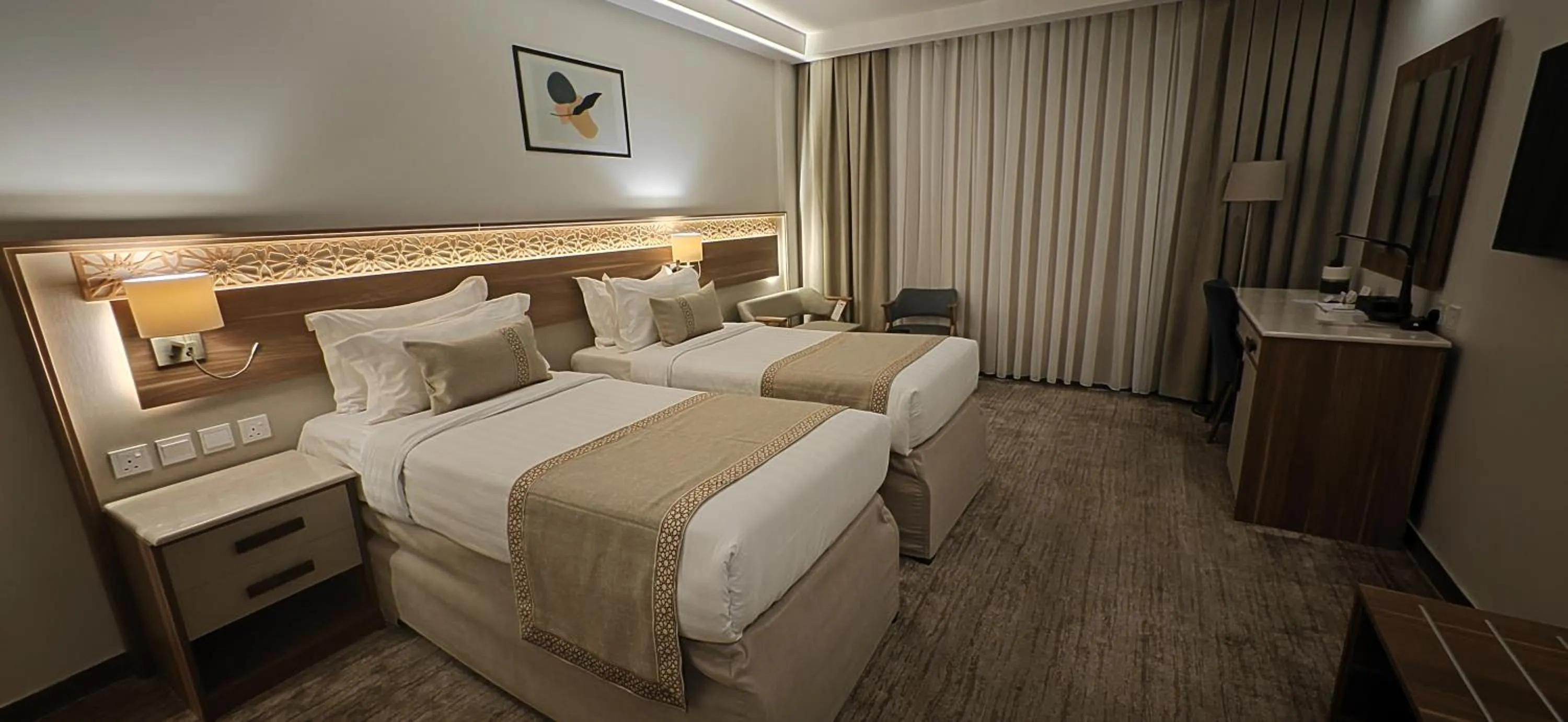 Bed in Le Bosphorus Hotel - Waqf Safi