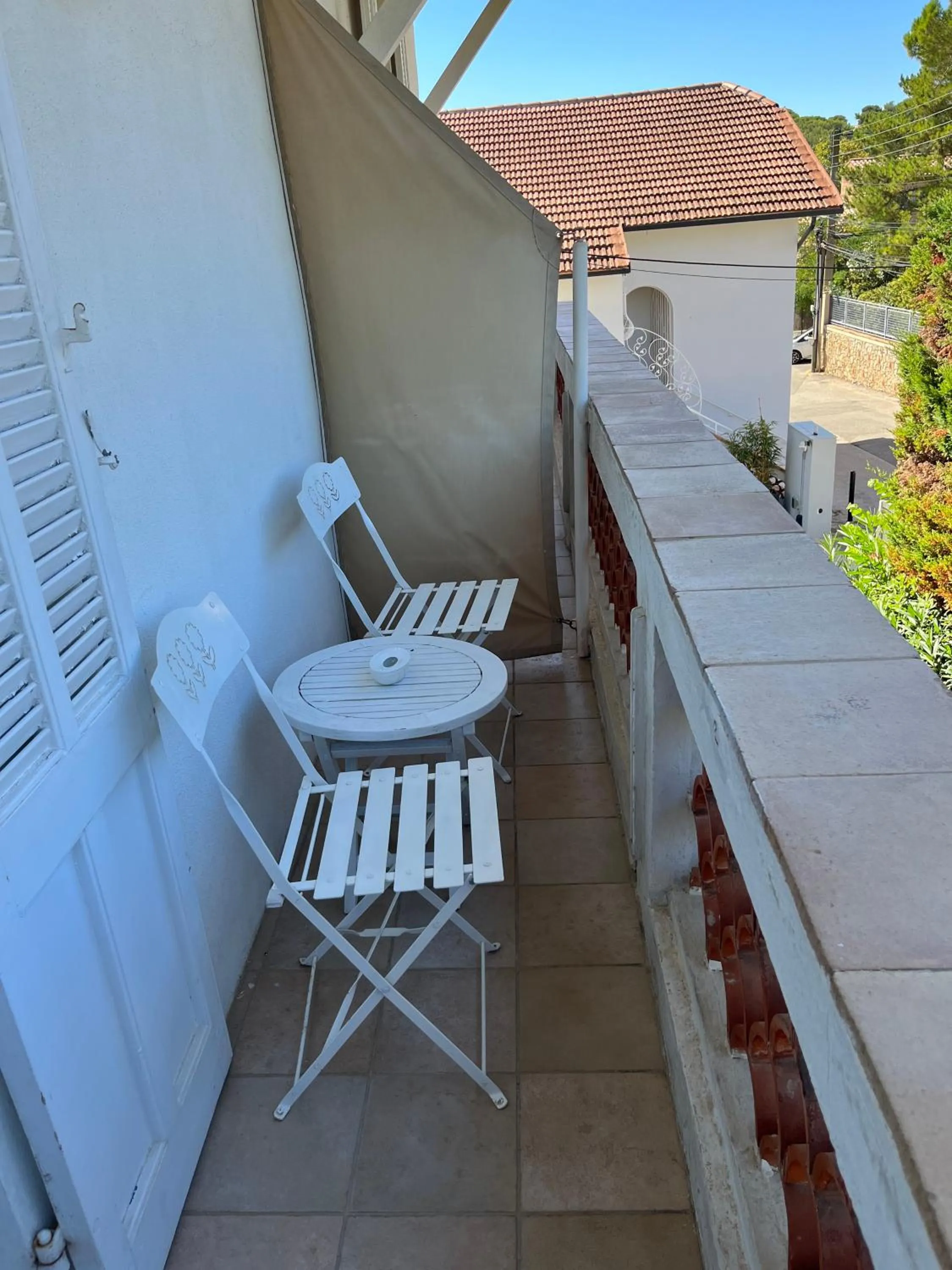 Balcony/Terrace in hôtel Le Synaya