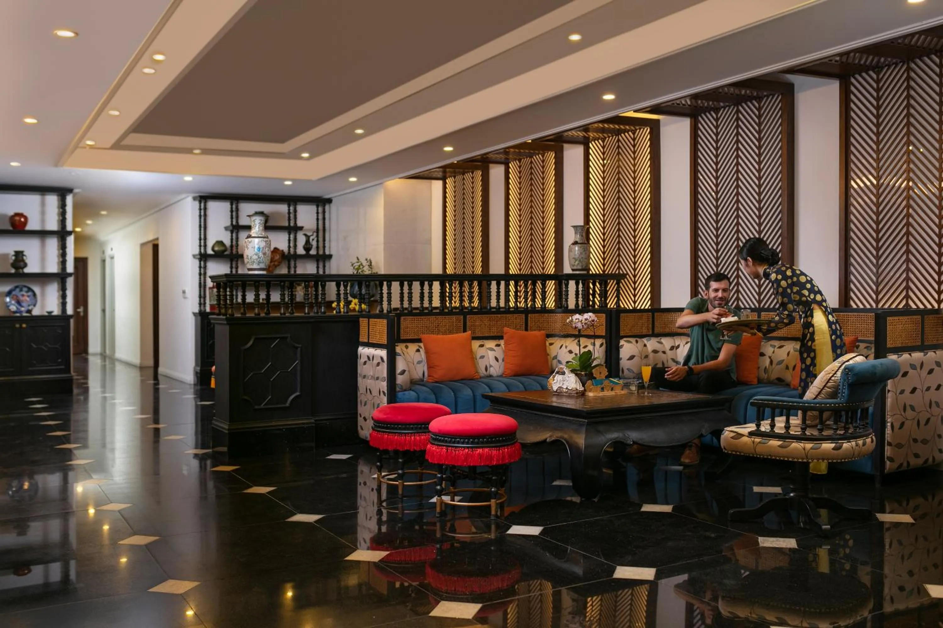 Lobby or reception in The Oriental Jade Hotel